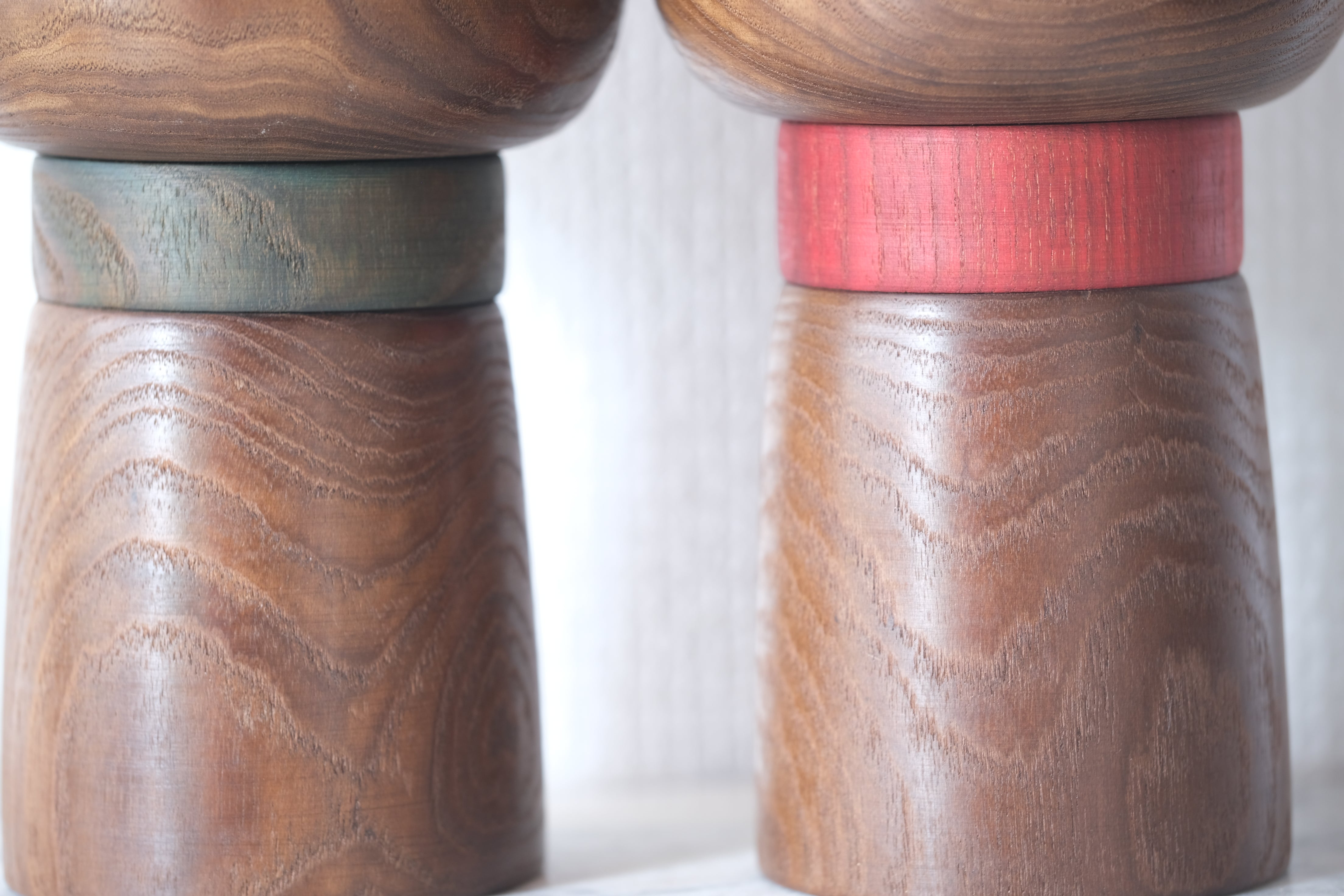 Rare Pair of Vintage Creative Kokeshi by Sanpei Yamanaka (1926-2012) | 22,5 cm and 23 cm