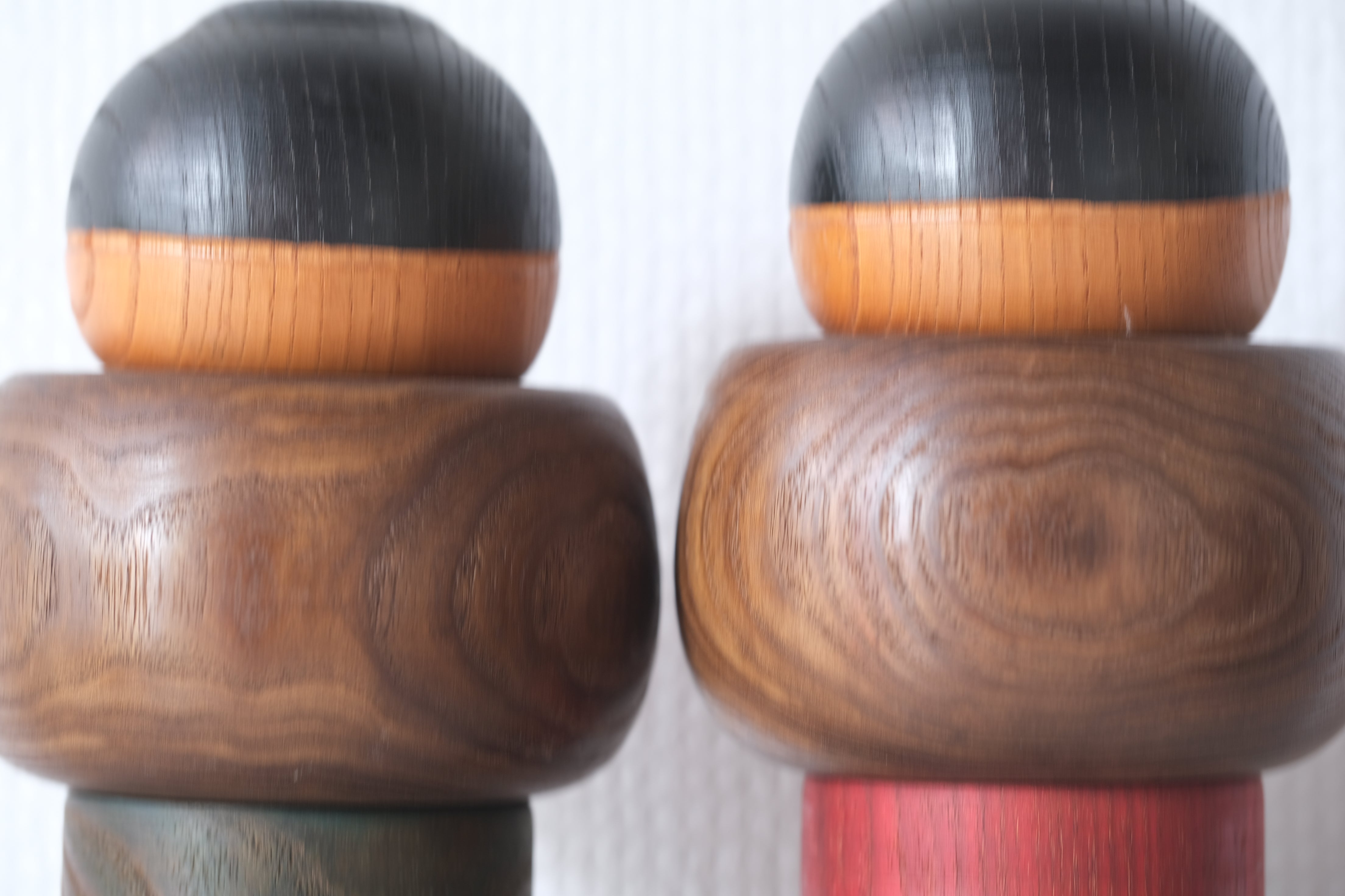Rare Pair of Vintage Creative Kokeshi by Sanpei Yamanaka (1926-2012) | 22,5 cm and 23 cm