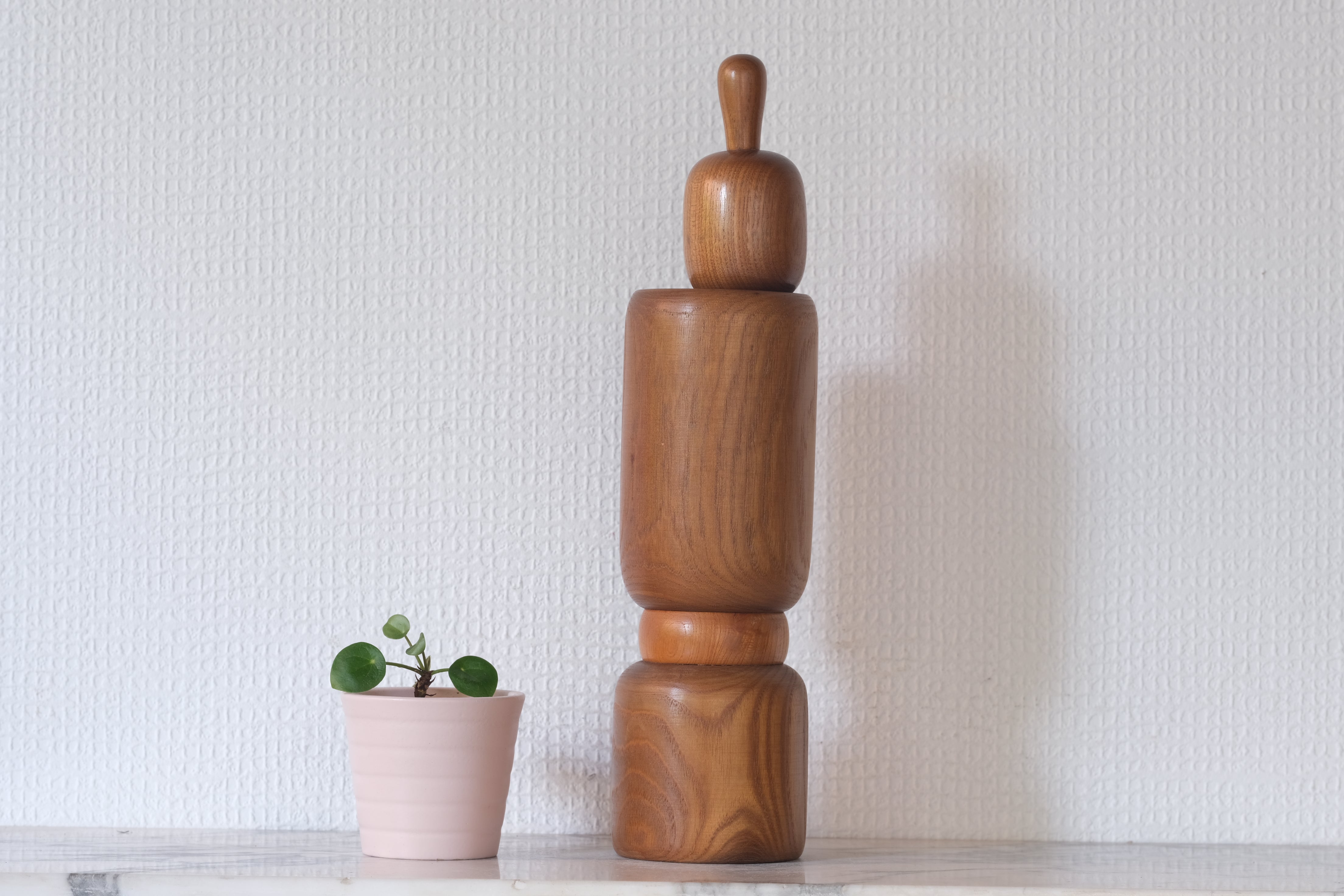 Exclusive Vintage Creative Kokeshi By Aida Seiho (1926-1998) | Titled: 'Bunko - Elegance' | 29,5 cm