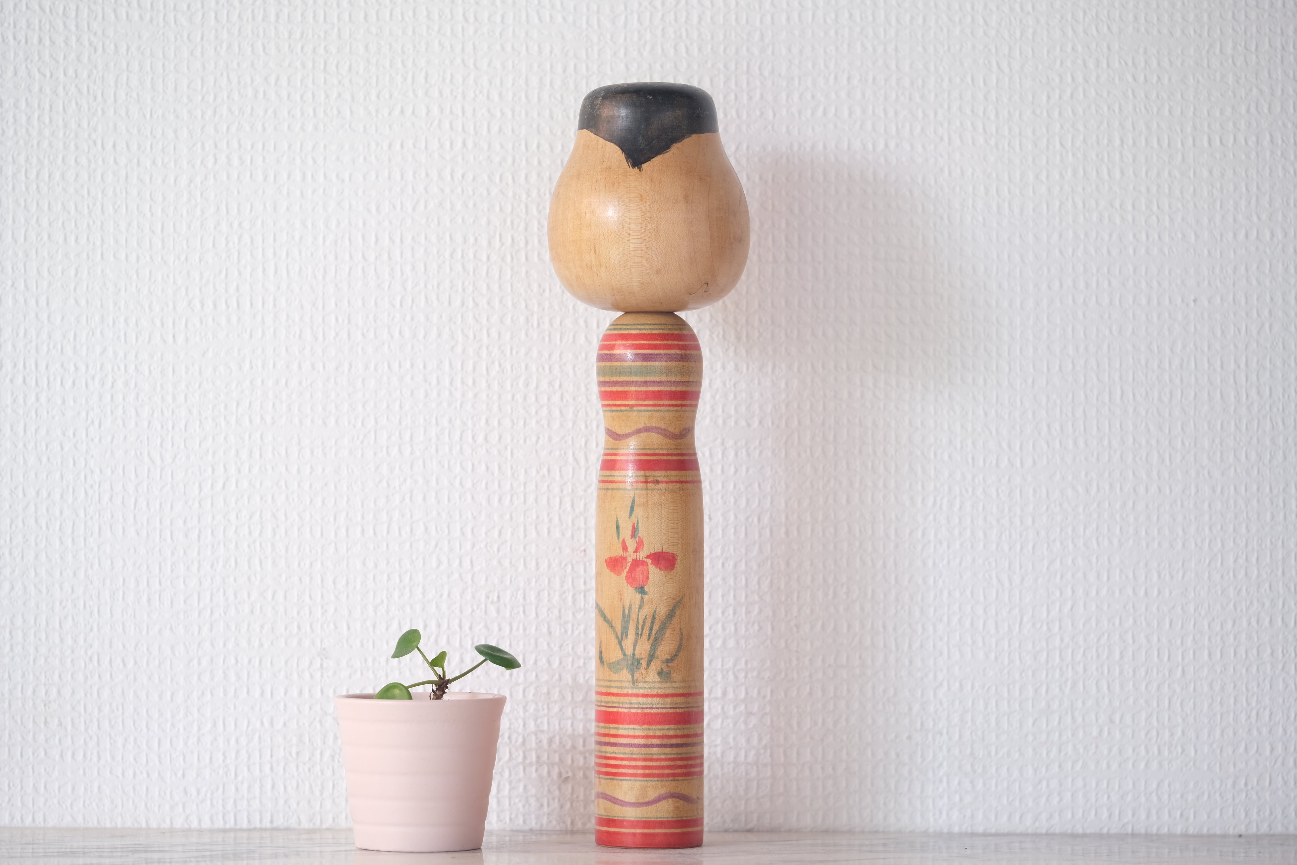 Rare Vintage Traditional Kokeshi by Sato Nurio (1948 - 1995) | Titled: Oku no Koun - Much Good Furtune | 30 cm