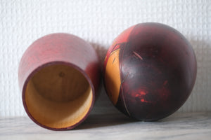 Rare Vintage Creative Kokeshi by Toshio Sekiguchi 関口俊夫 (1947-) | Secret Container | 17 cm