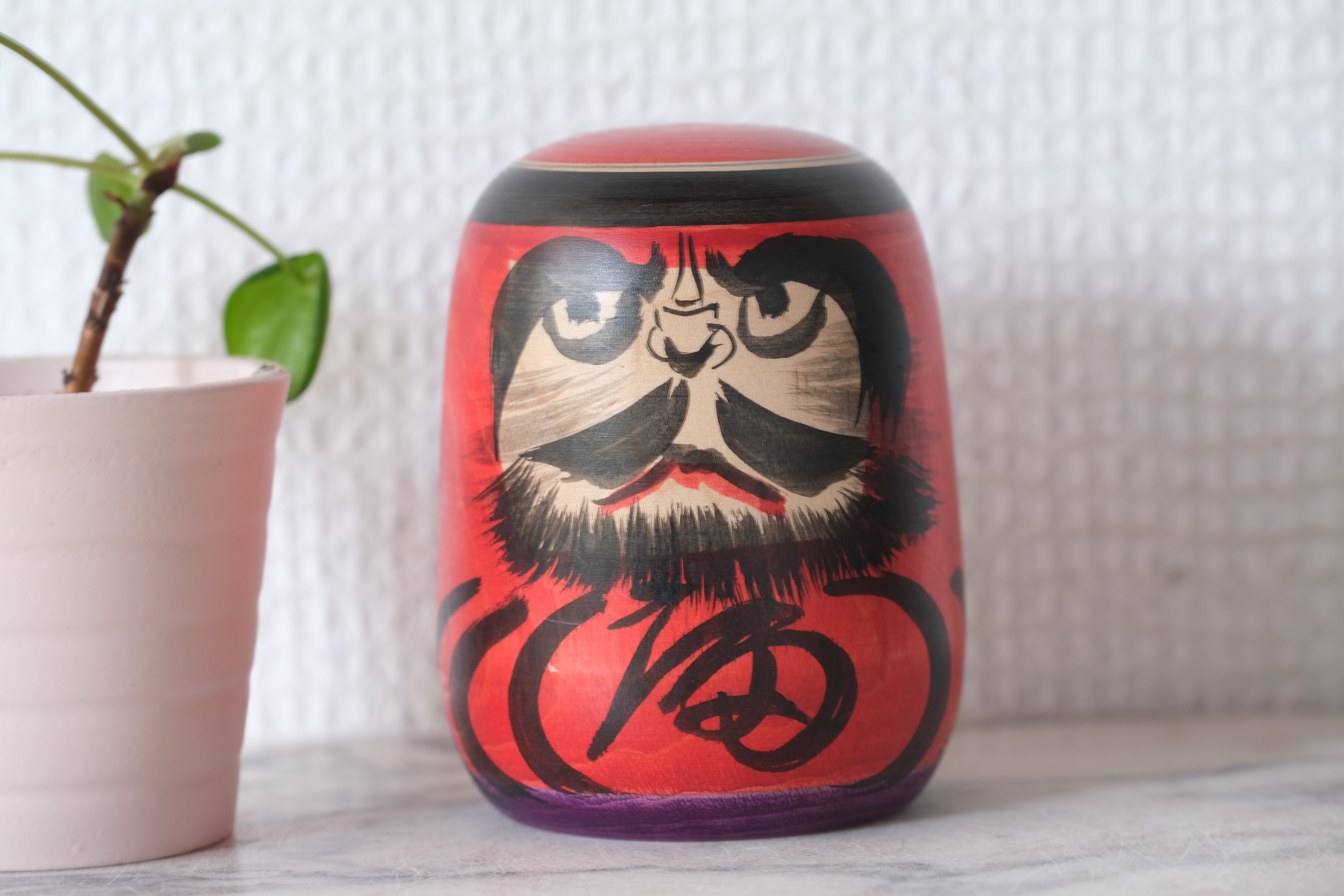 Rare Vintage Daruma | Dated: 1992 | 8,5 cm