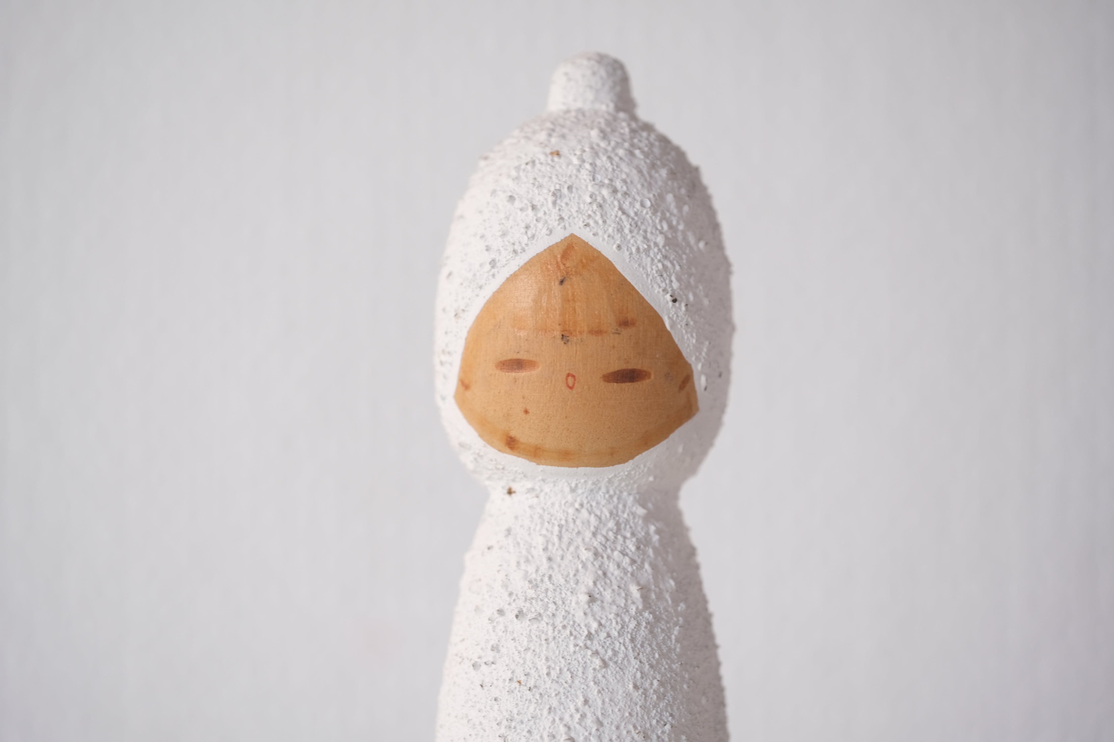 Vintage Creative Kokeshi by Issetsu Kuribayashi (1924 - 2011) | Titled: 'Sasame Yuki - Light Snowfall' | 20 cm