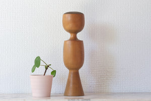 Rare Vintage Creative Kokeshi by Fukuju Yusa 遊佐福寿 (1930-2001) | Titled: Hoju | Prime Minister Award Winning Design | 23,5 cm