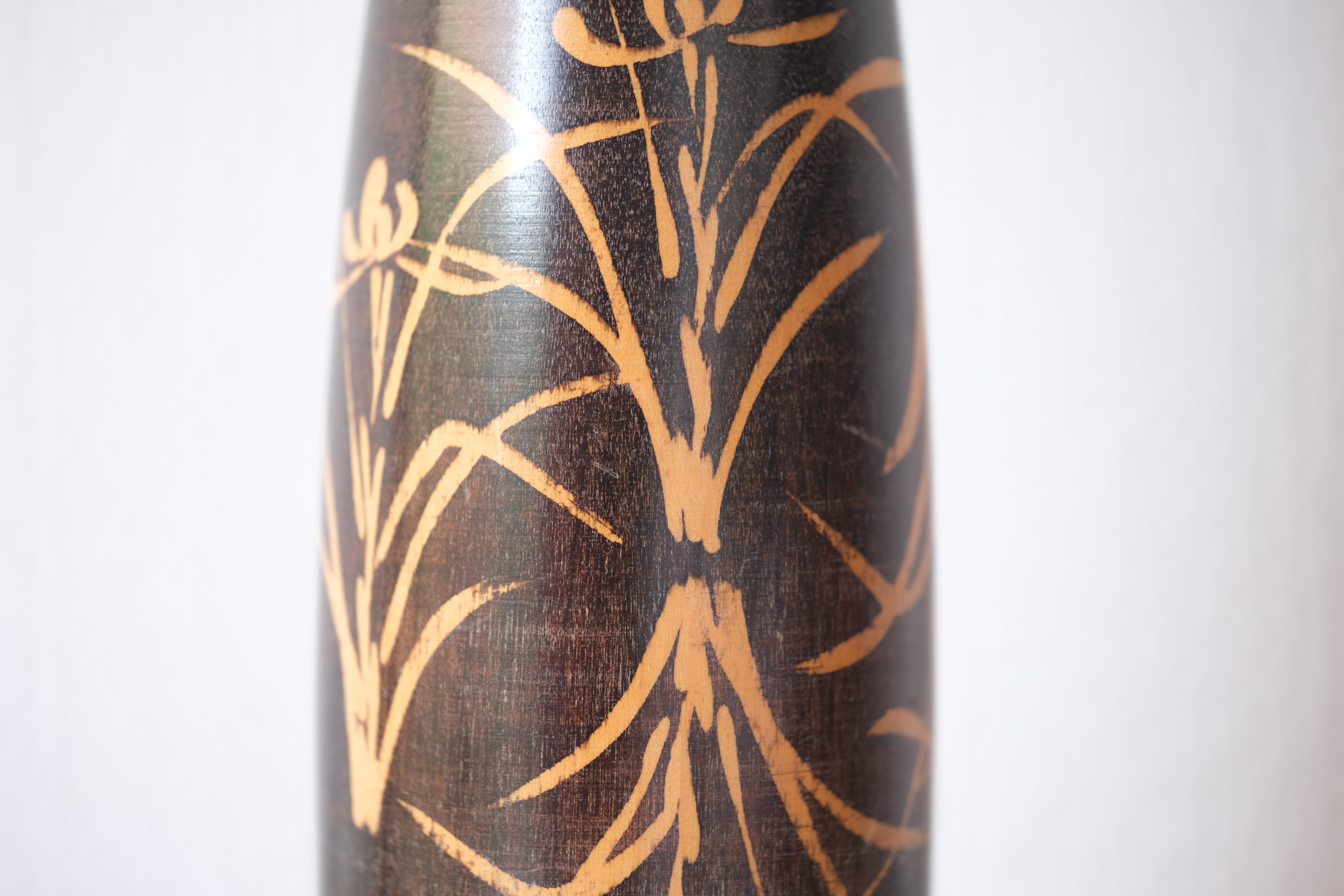 Large Vintage Sosaku Kokeshi By Sato Suigai (1920- ) | Titled: 'Semishigure - Chorus of the Cicadas' | 45 cm