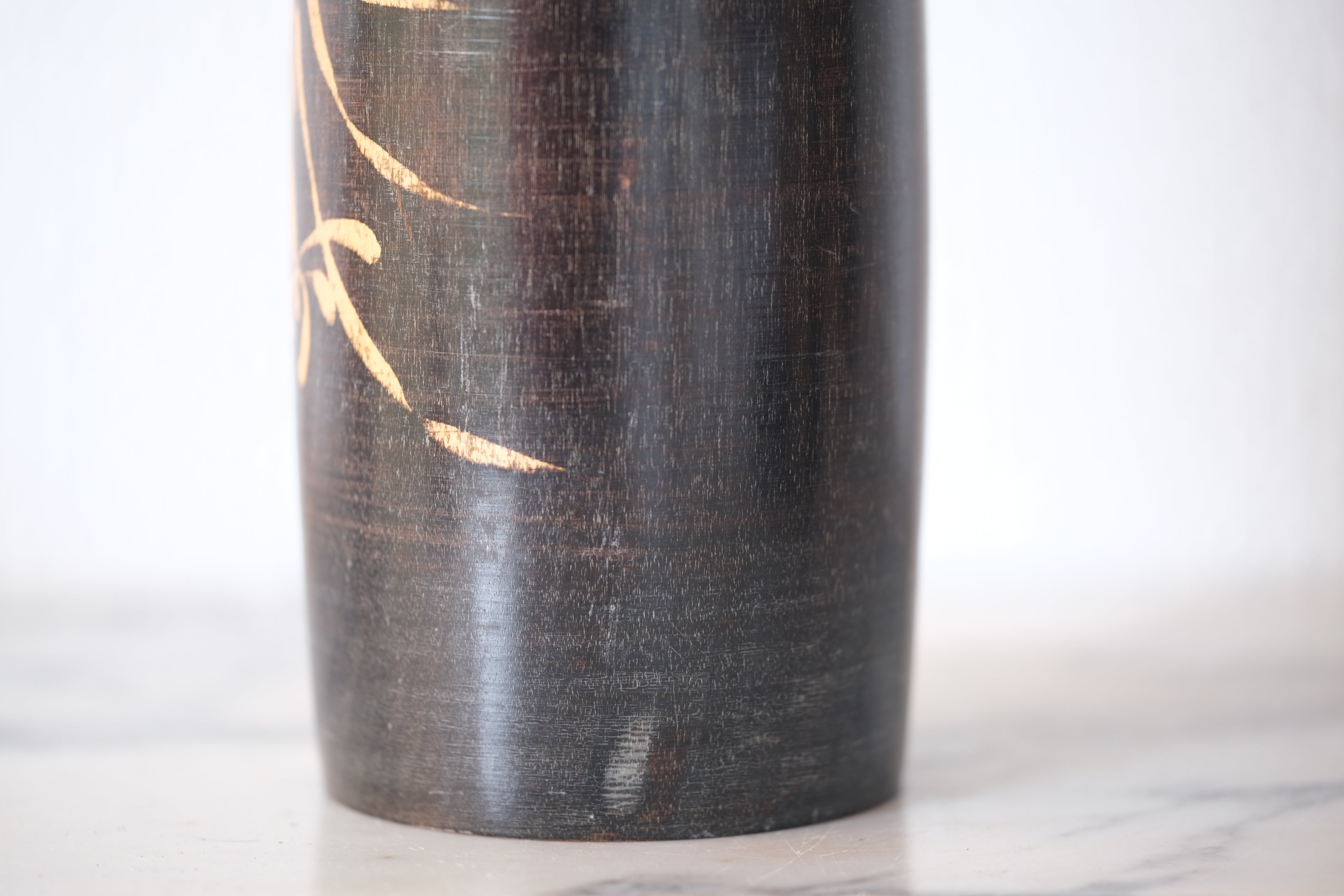 Large Vintage Sosaku Kokeshi By Sato Suigai (1920- ) | Titled: 'Semishigure - Chorus of the Cicadas' | 45 cm
