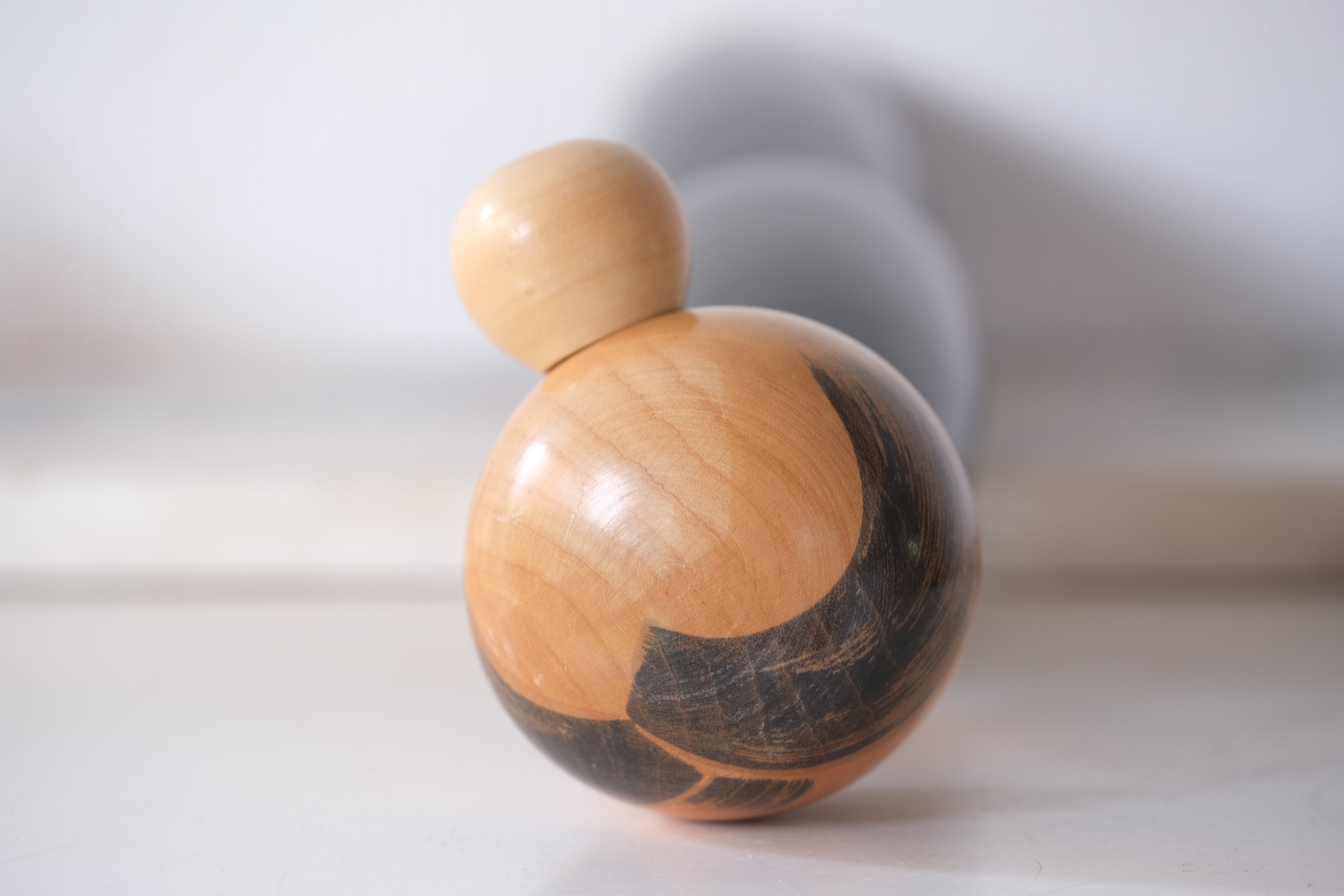 Large Vintage Sosaku Kokeshi By Sato Suigai (1920- ) | Titled: 'Semishigure - Chorus of the Cicadas' | 45 cm