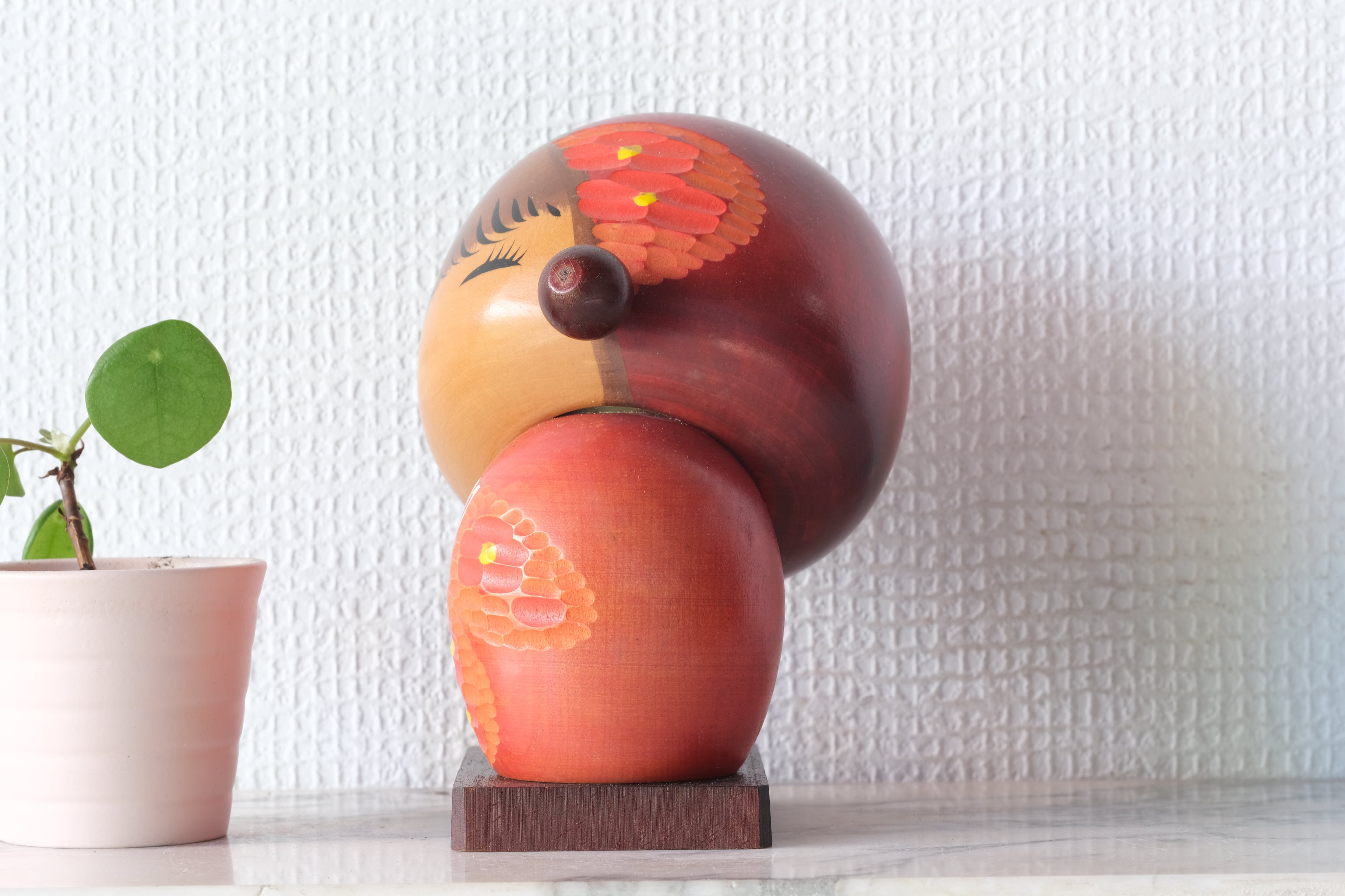 Vintage Creative Kokeshi with Pigtails by Tamura Chie | 15 cm