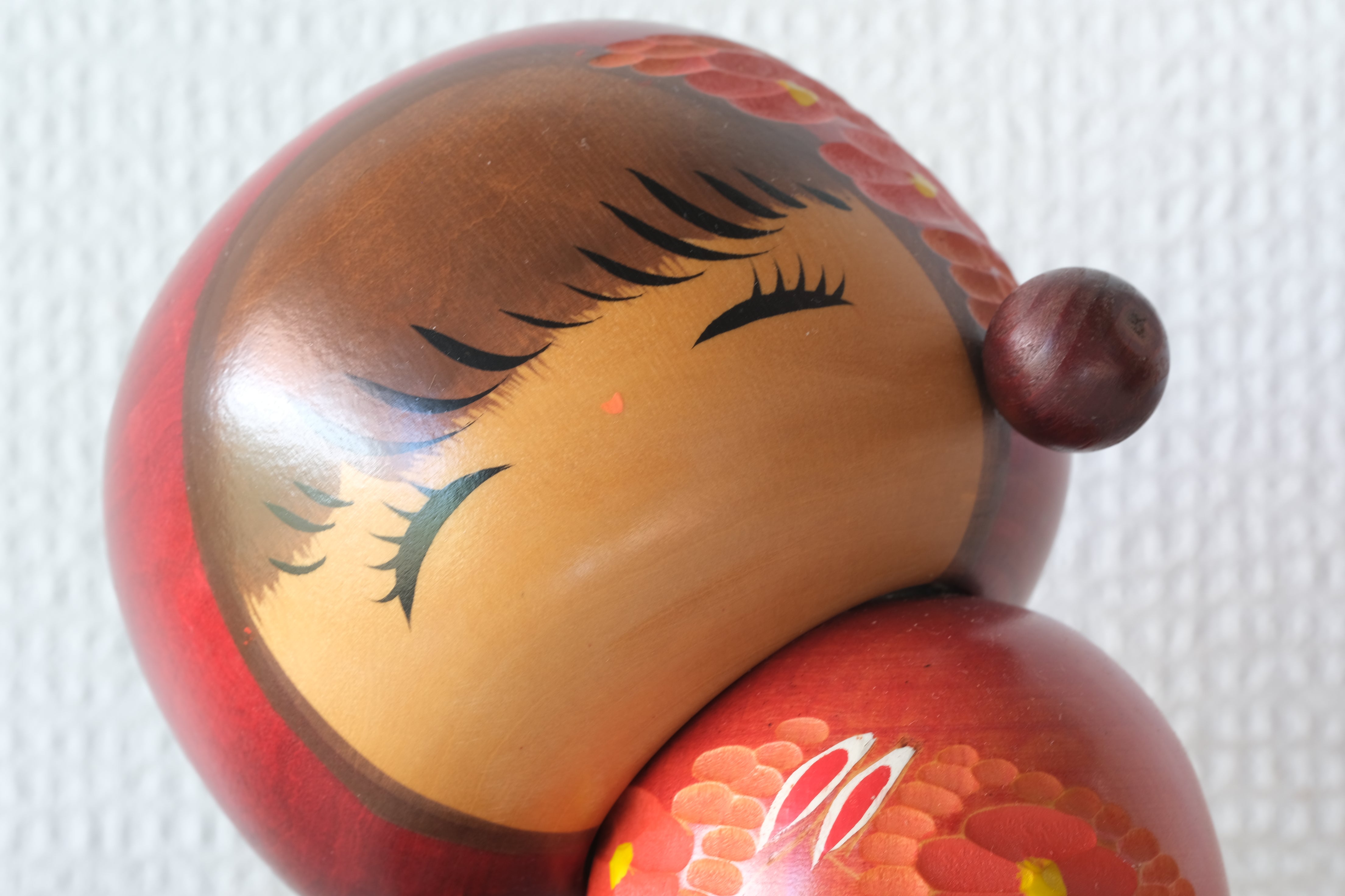 Vintage Creative Kokeshi with Pigtails by Tamura Chie | 15 cm