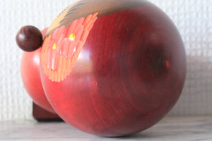 Vintage Creative Kokeshi with Pigtails by Tamura Chie | 15 cm