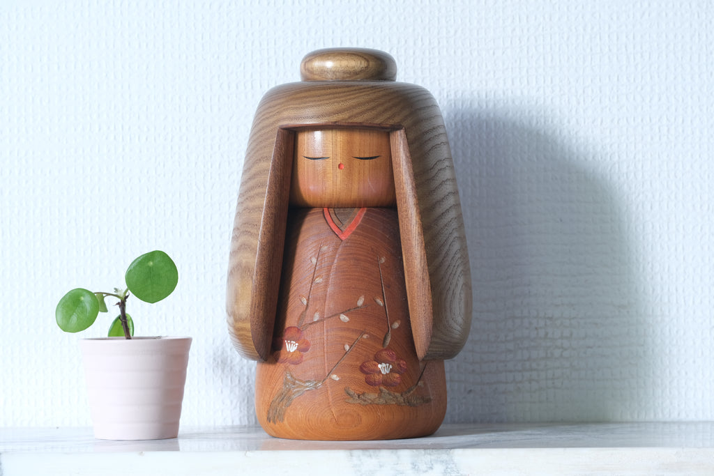 Exclusive Vintage Sosaku Kokeshi by Takeda Daisuke | 23 cm