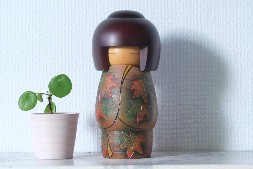 Gumma Kokeshi by Masae Fujikawa 藤川正衛 (1942-2015) | 19 cm