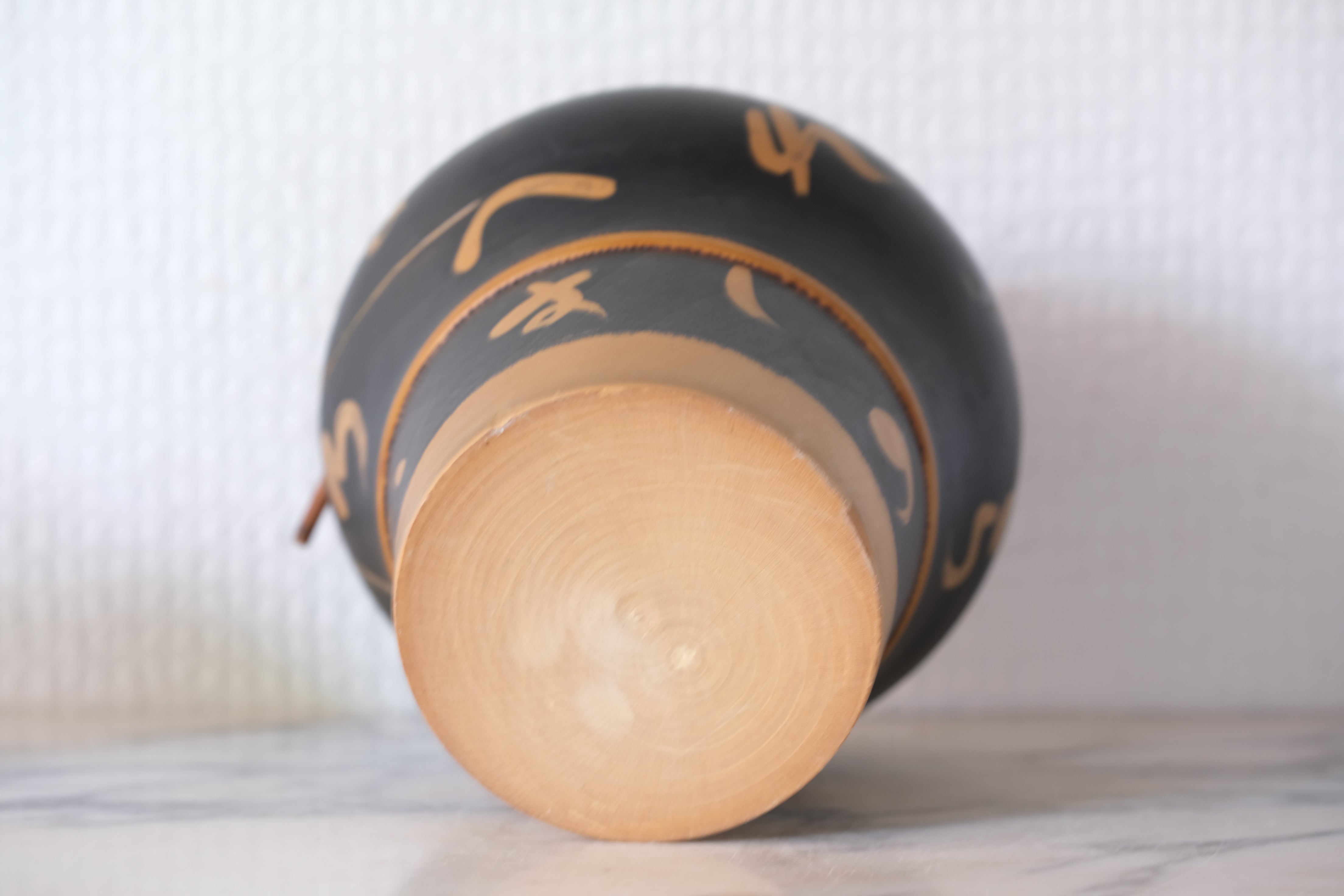 Rare Vintage Kokeshi by Sansaku Sekiguchi 関口 三作 (1925-2018) | 'Flutist' | 15 cm