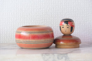 Vintage Ejiko Kokeshi From The Tsuchiyu Strain | Container | Dated: 1973 | 12 cm