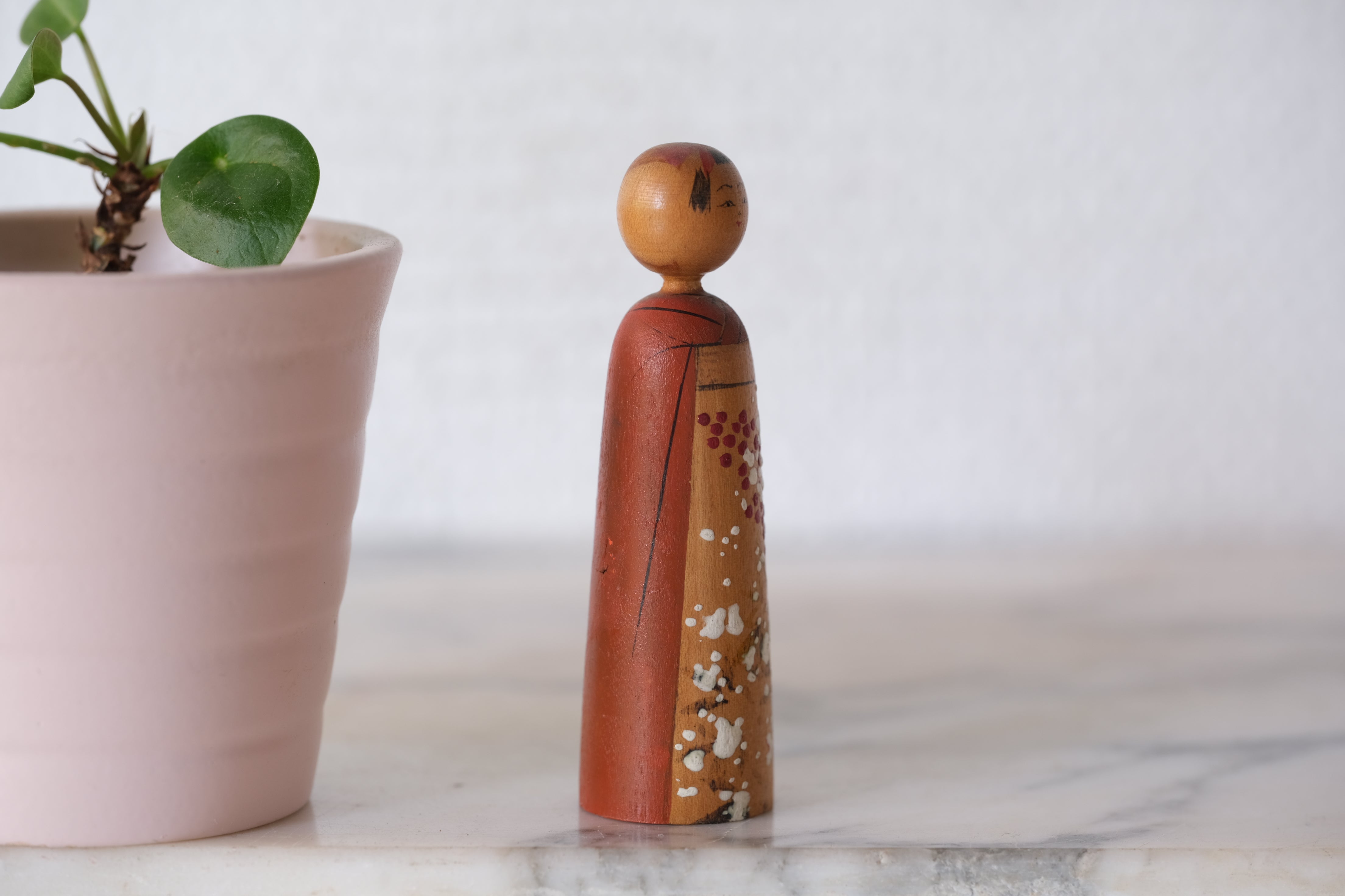 Exclusive Vintage Kijiyama Kokeshi by Takani Yohachi (1907-1994) | 7 cm