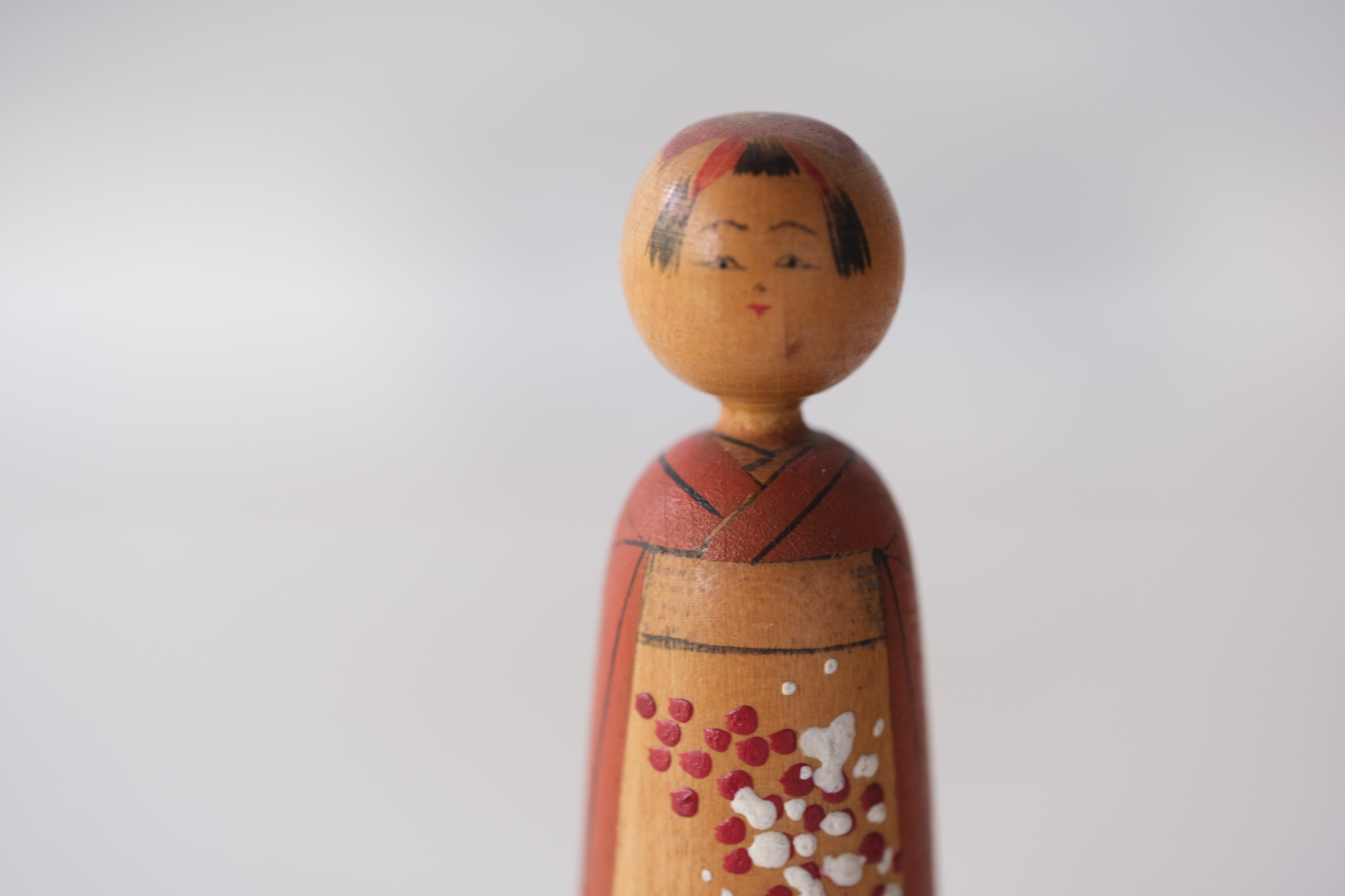 Exclusive Vintage Kijiyama Kokeshi by Takani Yohachi (1907-1994) | 7 cm