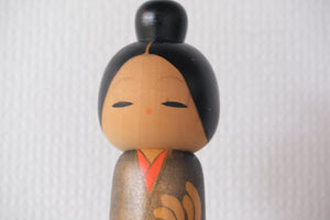 Vintage Sosaku Kokeshi by Aoki Ryoka 青木蓼華 (1931-) | 30,5 cm