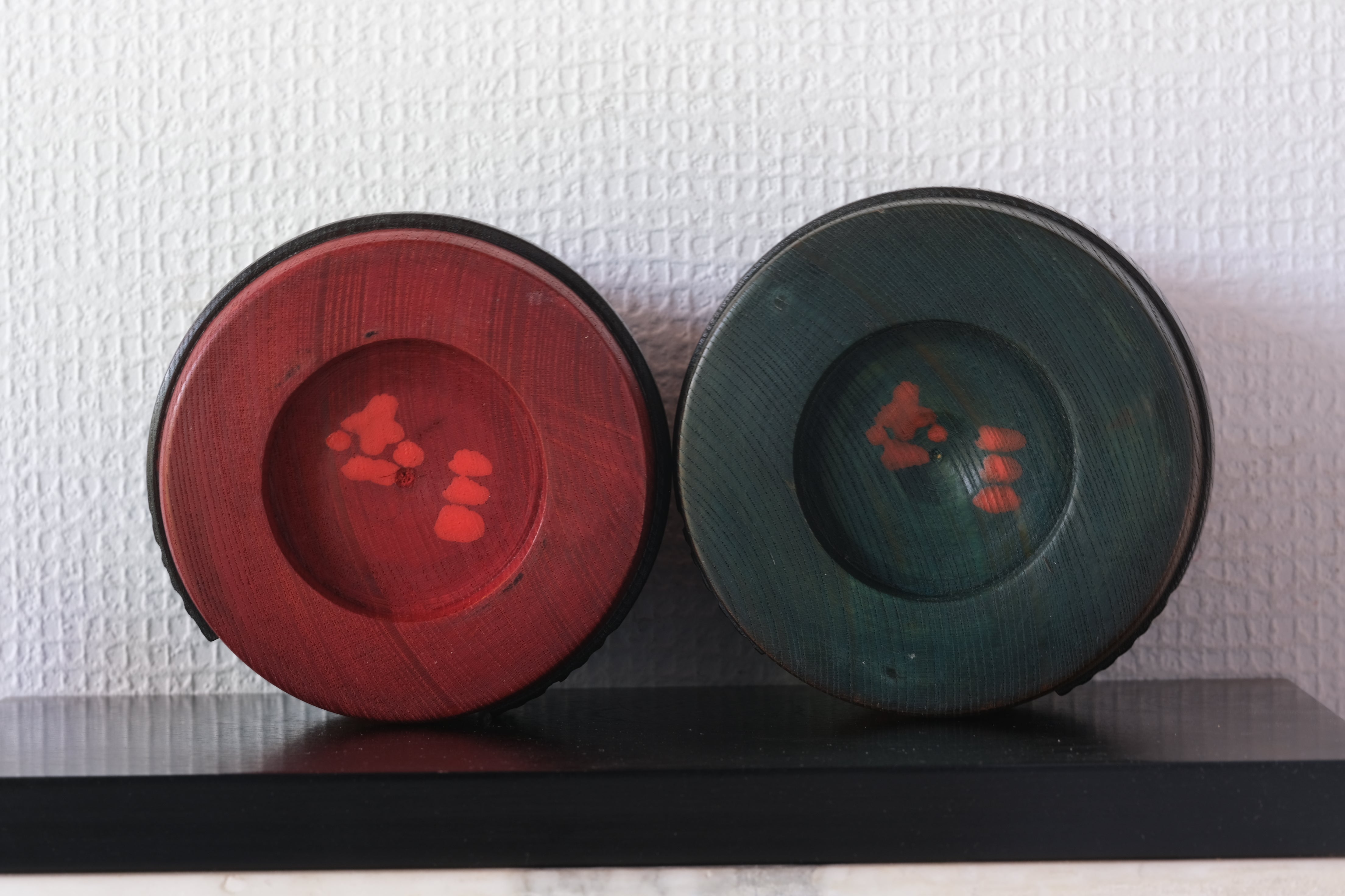 Rare Pair of Vintage Creative Kokeshi by Sanpei Yamanaka (1926-2012) | 9,5 cm and 10 cm