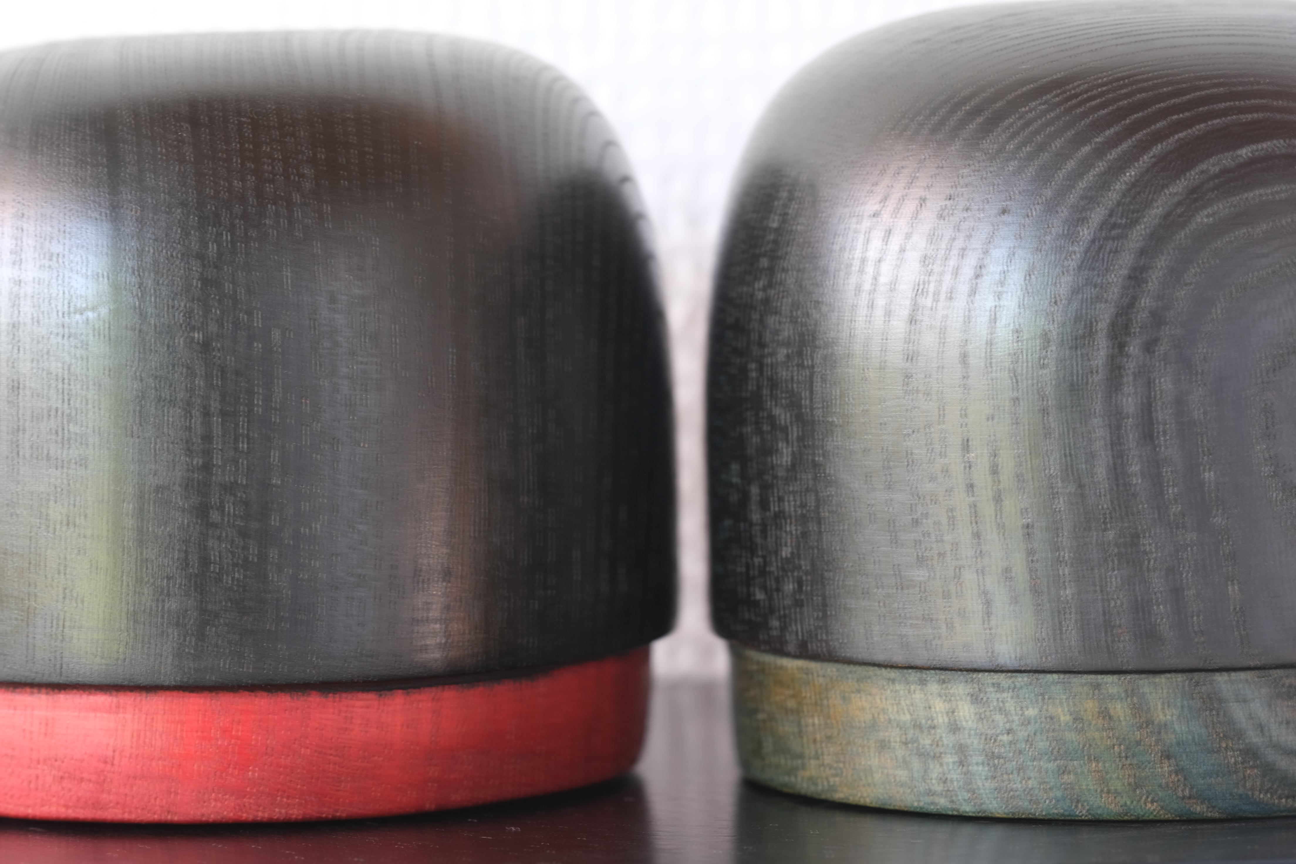 Rare Pair of Vintage Creative Kokeshi by Sanpei Yamanaka (1926-2012) | 9,5 cm and 10 cm