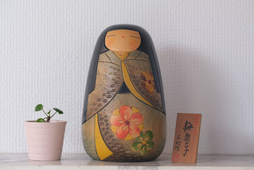 Exclusive Vintage Sosaku Kokeshi by Ishimura 石村 | 20,5 cm