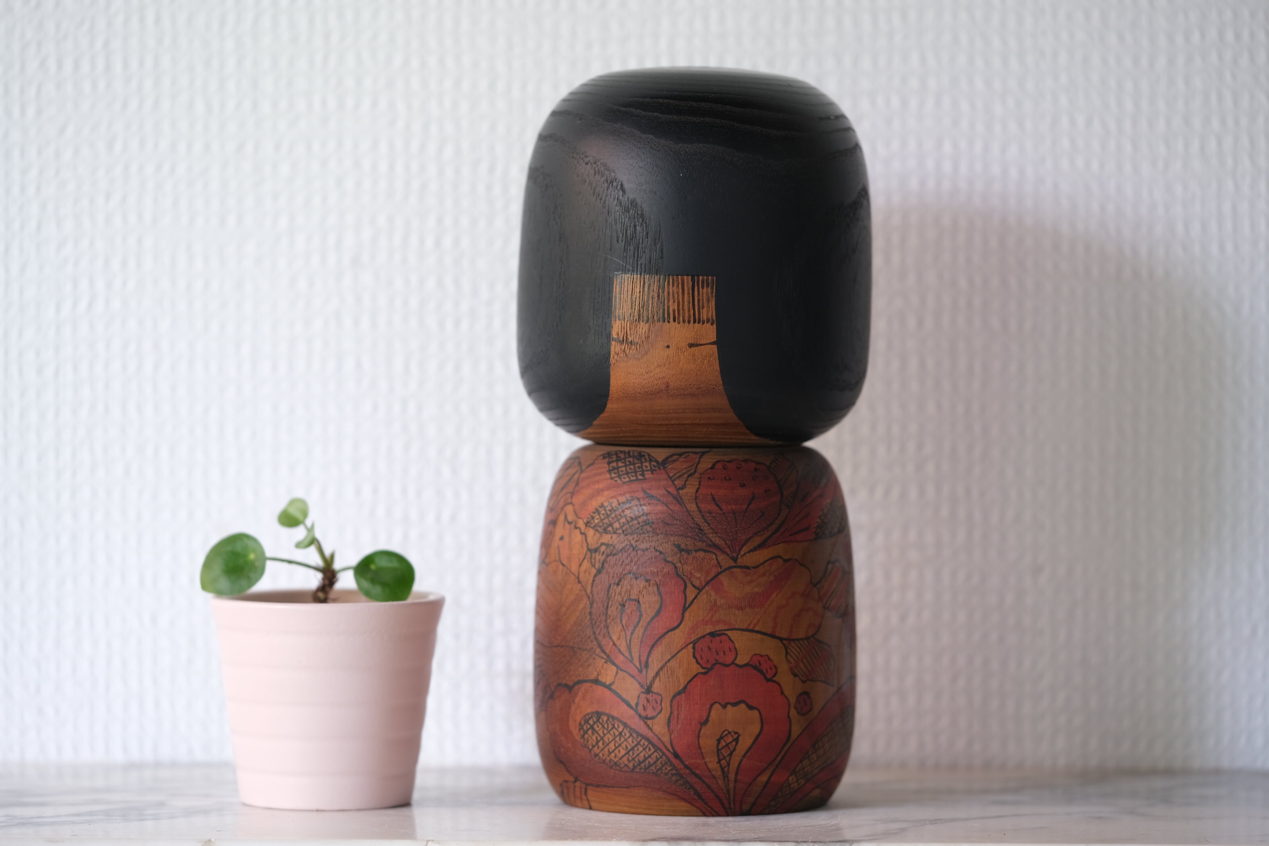 Exclusive Vintage Sosaku Kokeshi by Hideo Ishihara (1925-1999) | 20,5 cm