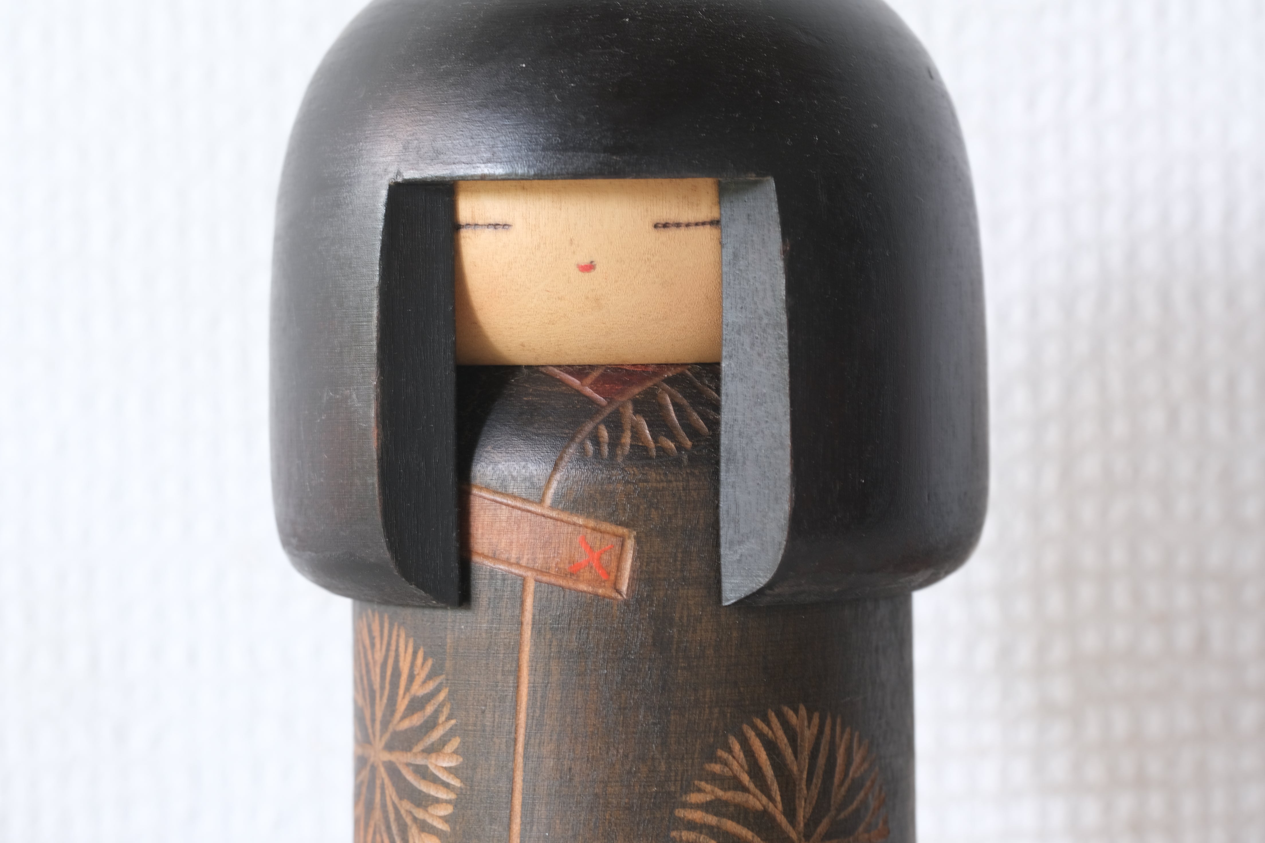 Vintage Gumma Kokeshi by Sansaku Sekiguchi (1925-2018) | Titled: 'Shojo - Little Girl' | 15,5 cm