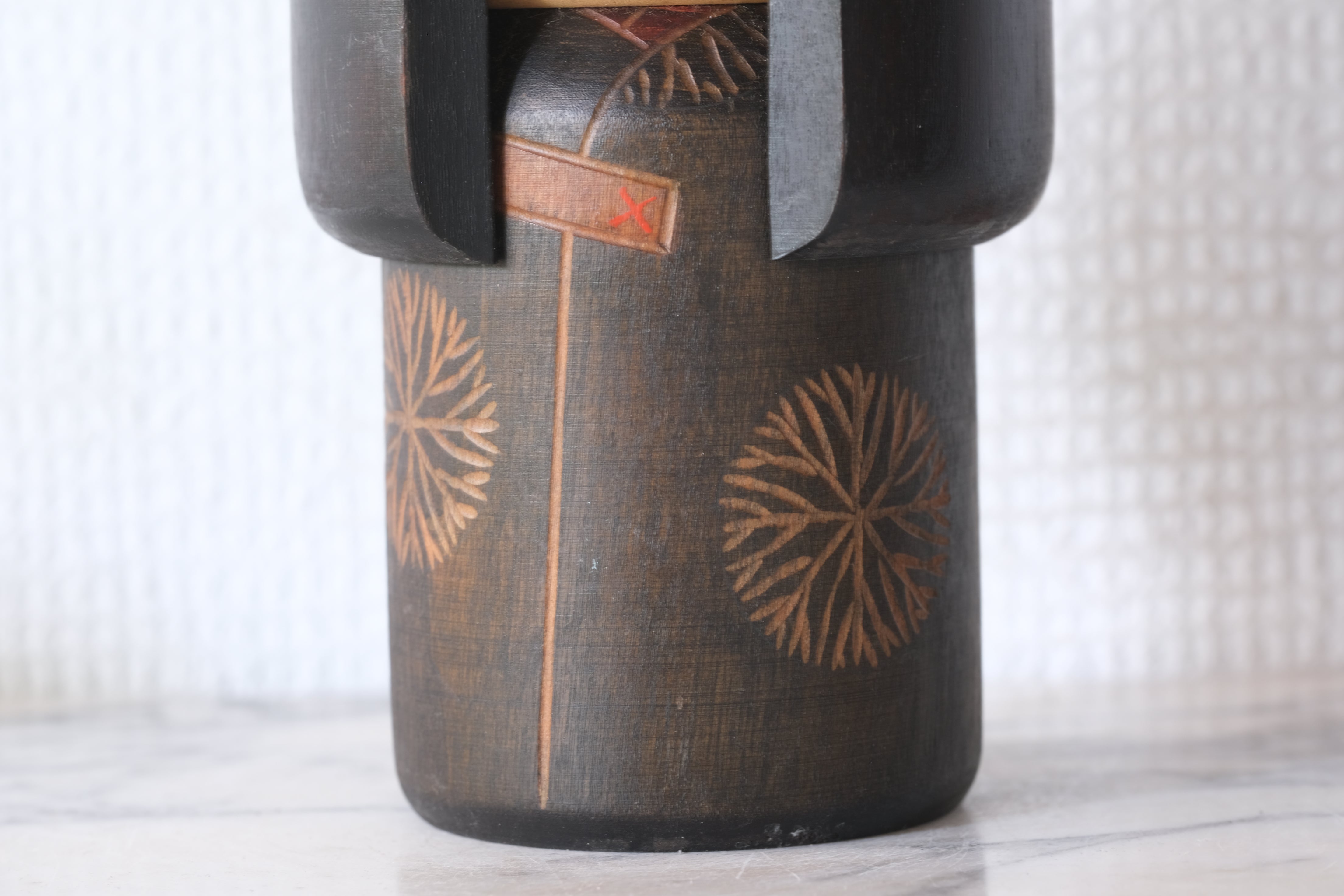 Vintage Gumma Kokeshi by Sansaku Sekiguchi (1925-2018) | Titled: 'Shojo - Little Girl' | 15,5 cm