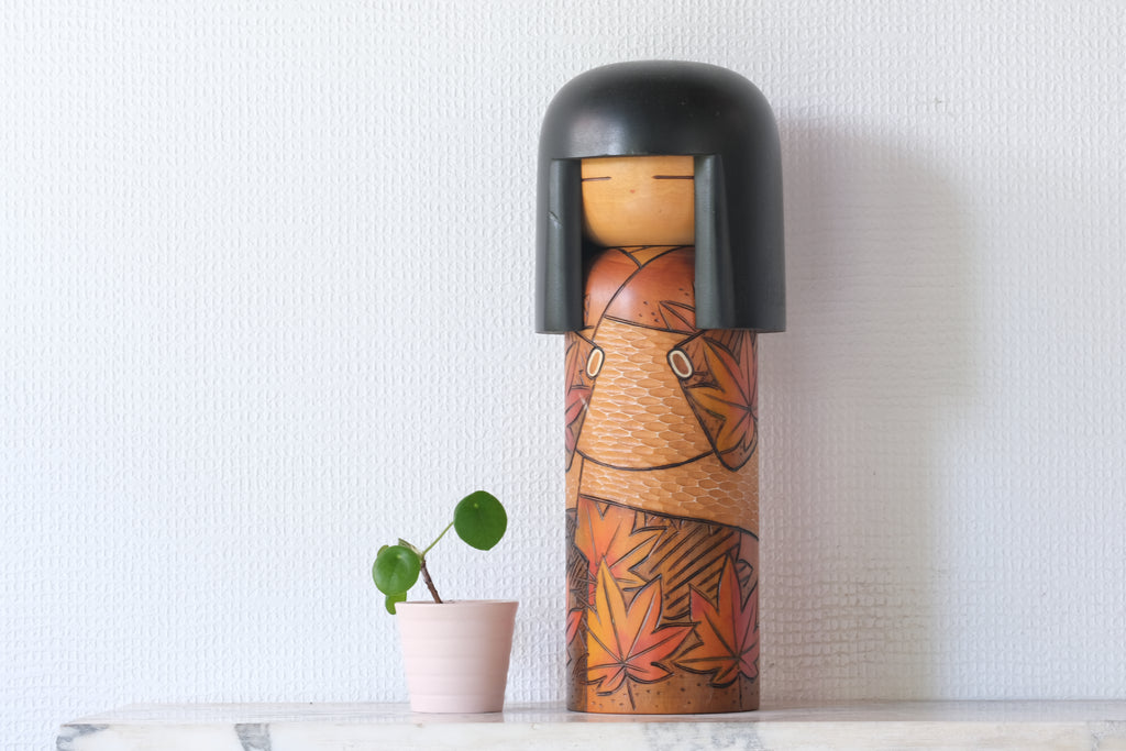 Exclusive Large Vintage Gumma Kokeshi by Kisaku | 34,5 cm