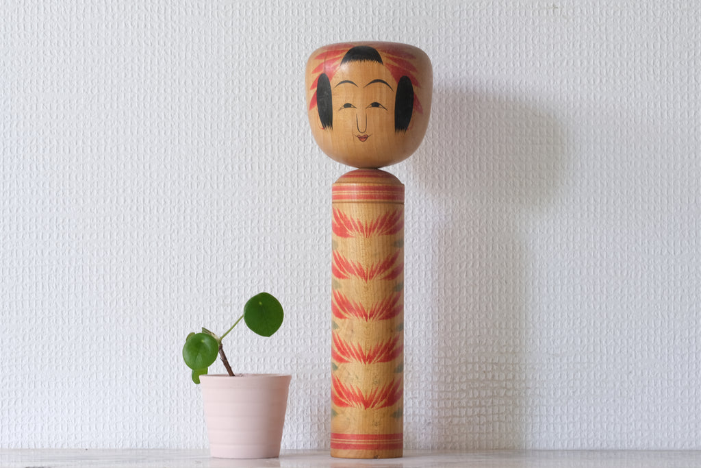 Vintage Hijiori Kokeshi by Okuyama Kuraji (1934-2008) | Rattle | 30 cm