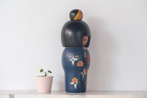 Large Vintage Gumma Kokeshi attributed to Miyashita Hajime 宮下 はじめ (1940-) | 30,5 cm