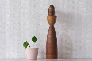 Vintage Sosaku Kokeshi with Jar| 28 cm