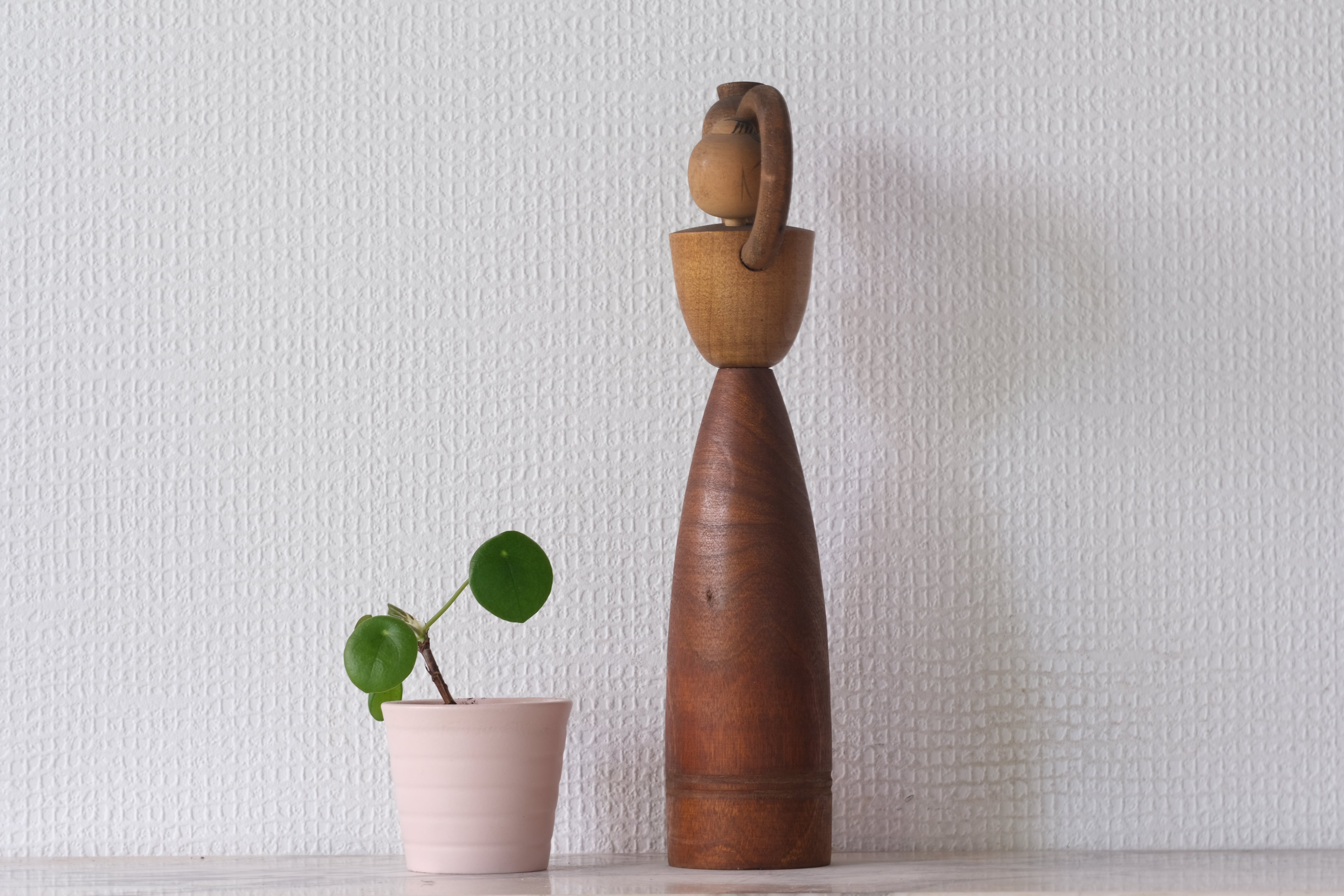 Vintage Sosaku Kokeshi with Jar| 28 cm