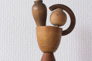 Vintage Sosaku Kokeshi with Jar| 28 cm