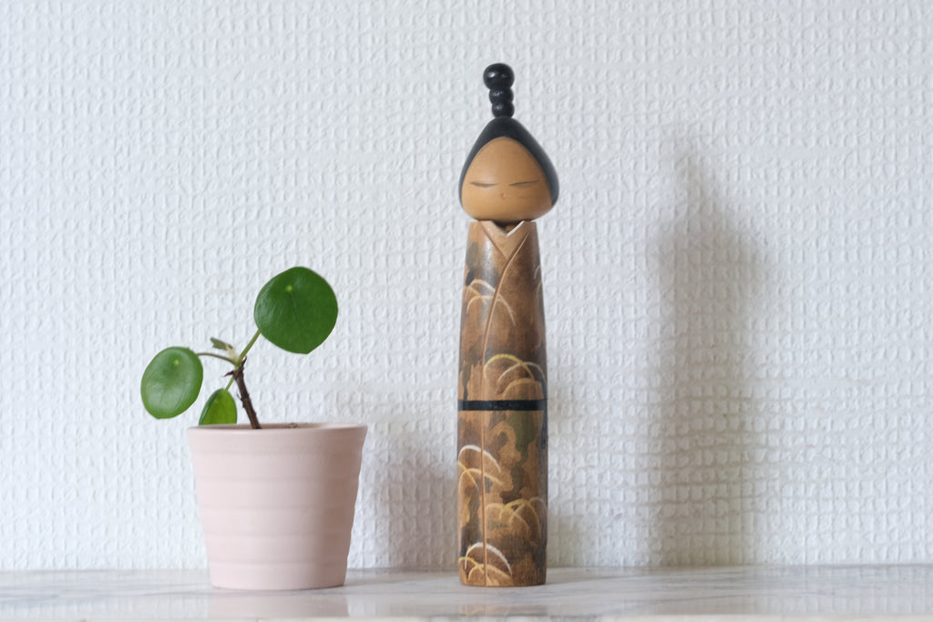 Rare Vintage Creative Kokeshi by Katase Kahei 片瀬快平 (1922-2015) | 19,5 cm