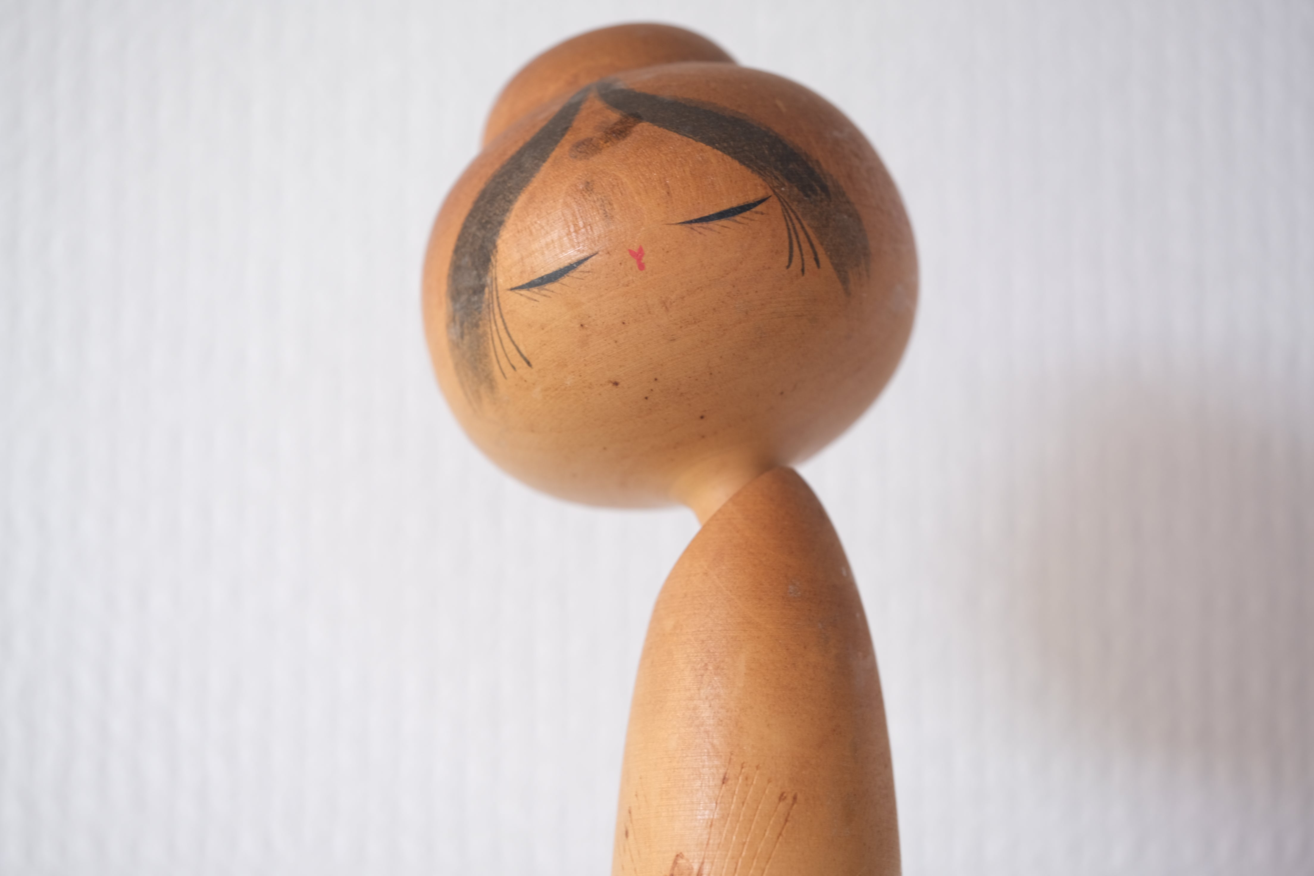 Vintage Sosaku Kokeshi By Sato Suigai 佐藤翠崕 (1920- )  | Titled: "Spirit Of The Wheat" | 32,5