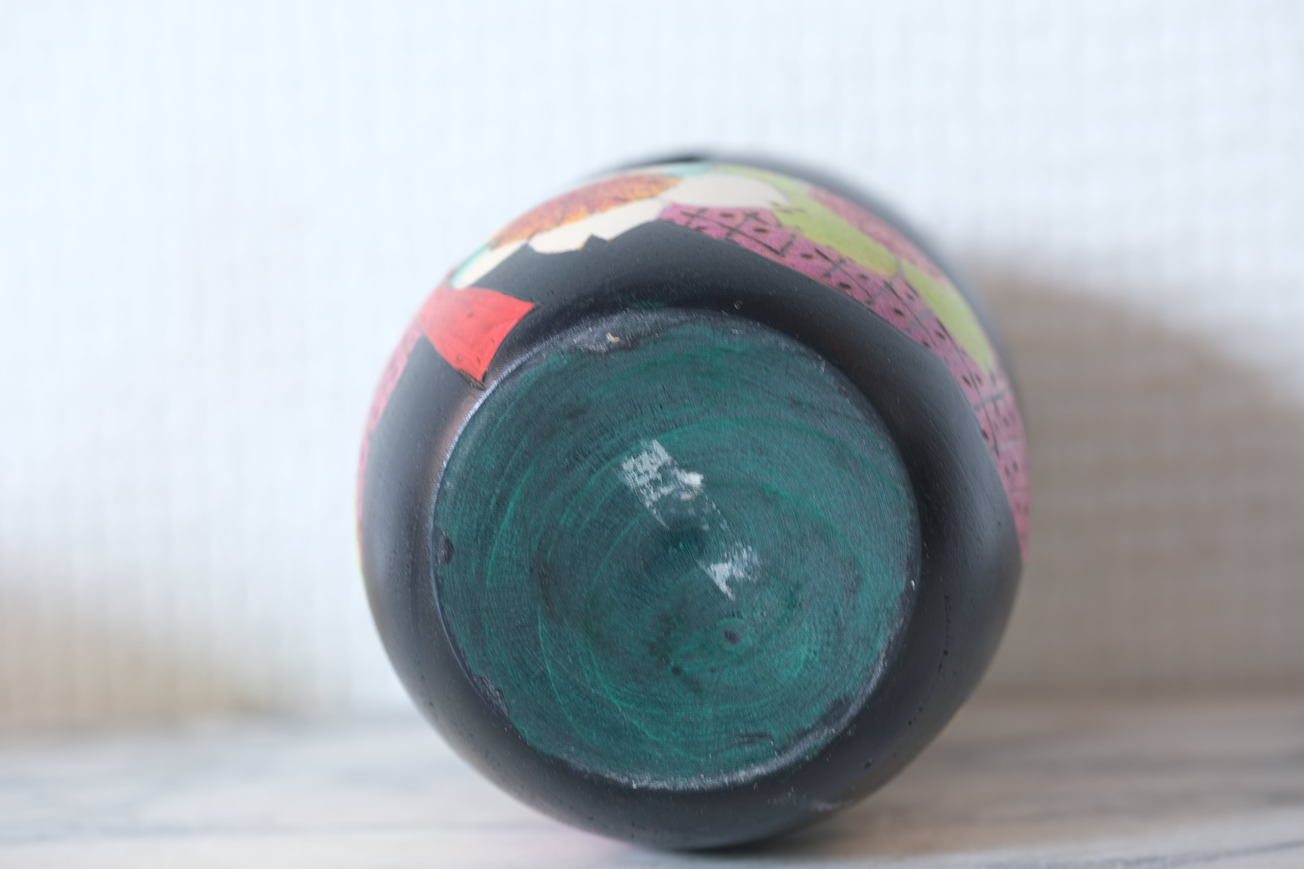 Rare Vintage Gumma Kokeshi By Yuji Kawase 川瀬祐志作 (1938-) | Titled: 弥生 - Yayoi | With Original Box | 16,5 cm