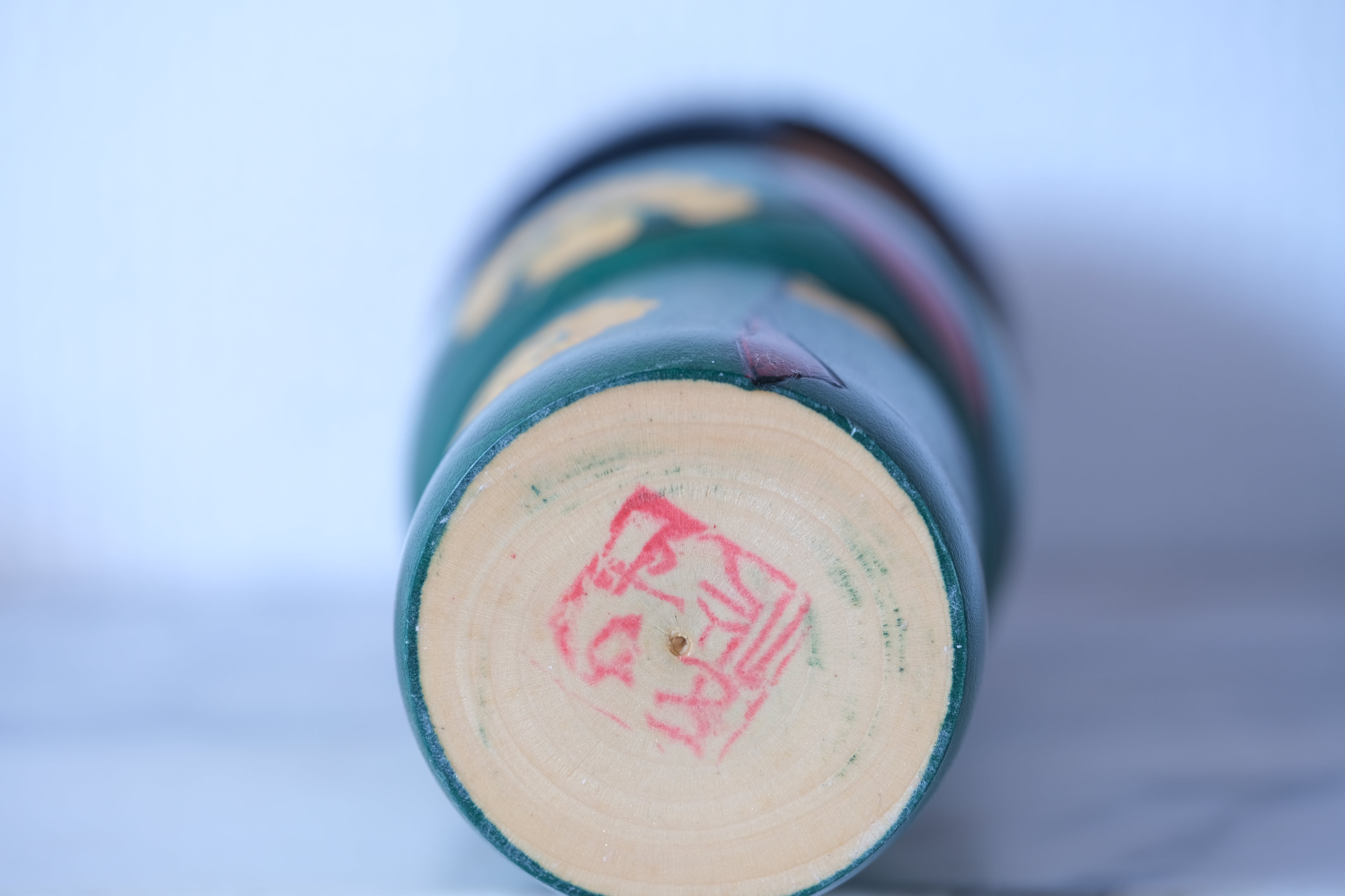 Vintage Gumma Kokeshi By Kazuo Takamizawa 高見沢一夫 (1927-) | Titled: 優雅 - Elegance | Dated: 1985 | 23 cm