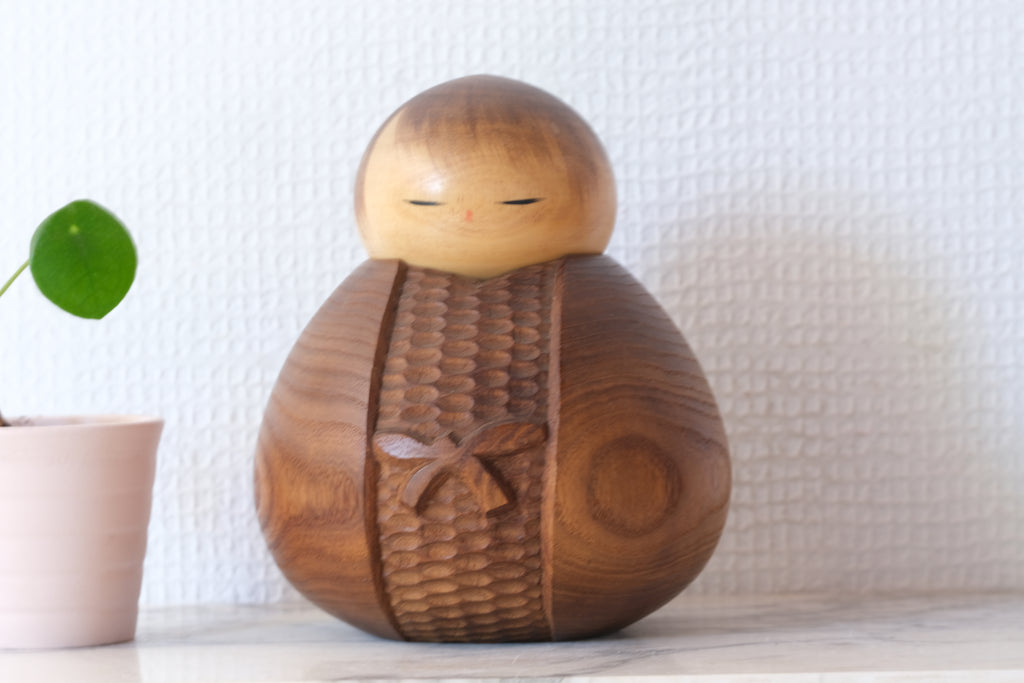 Rare Vintage Creative Kokeshi By Watanabe Masao (1917-2007) | 14 cm