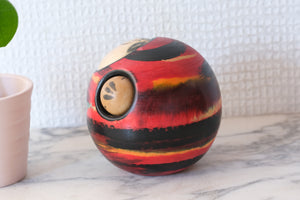 Rare Vintage Creative Kokeshi by Katase Kaihei 片瀬快平 (1922-2015) | 'Oshin - Babysit' | 8 cm