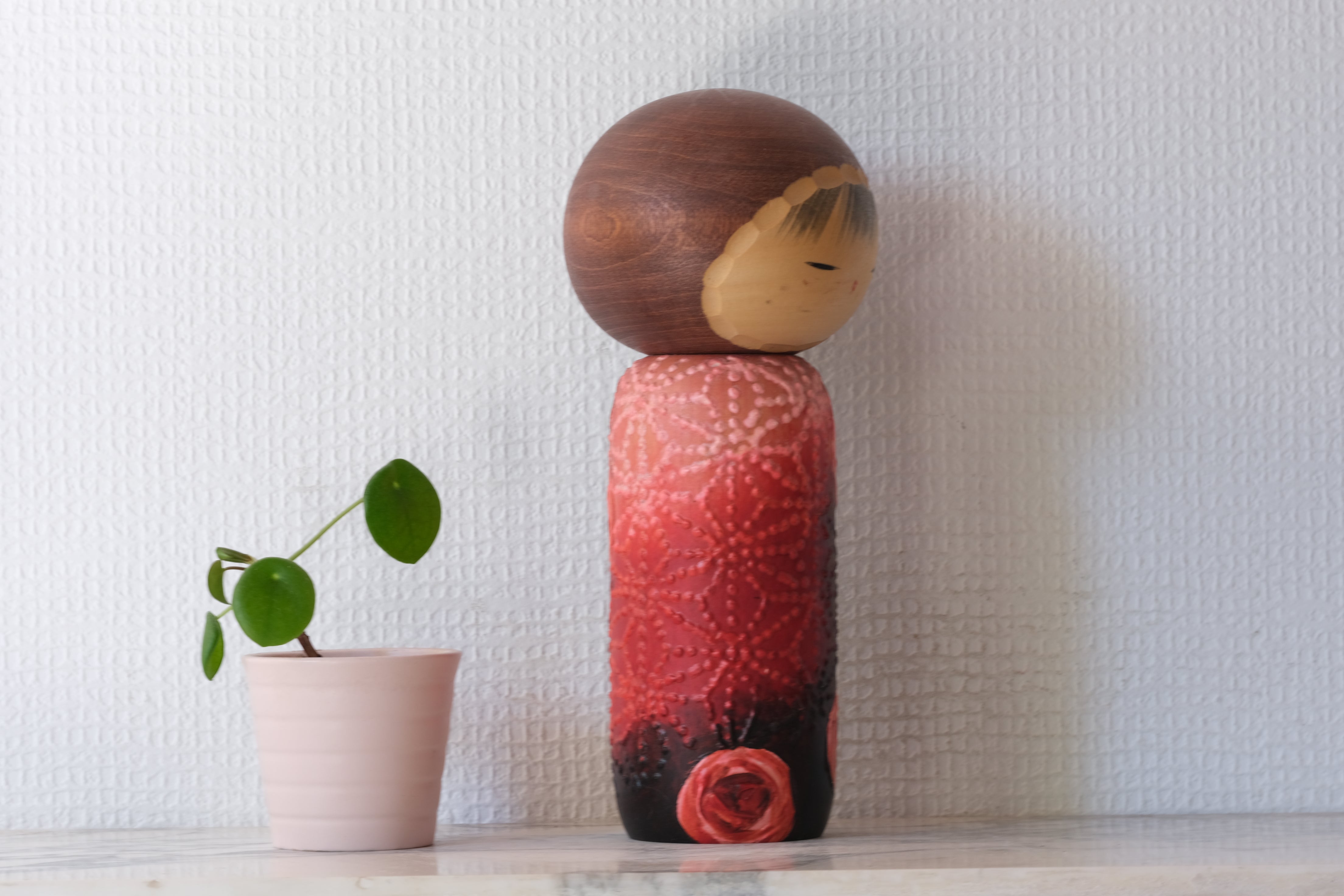 Rare Vintage Creative Kokeshi by Watanabe Masao (1917-2007) | 22,5 cm