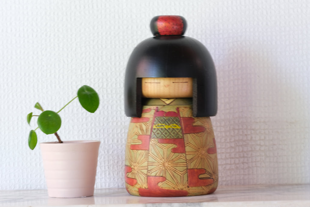 Rare Vintage Gumma Kokeshi By Kazuo Takamizawa 高見沢一夫 (1927-) | 19 cm