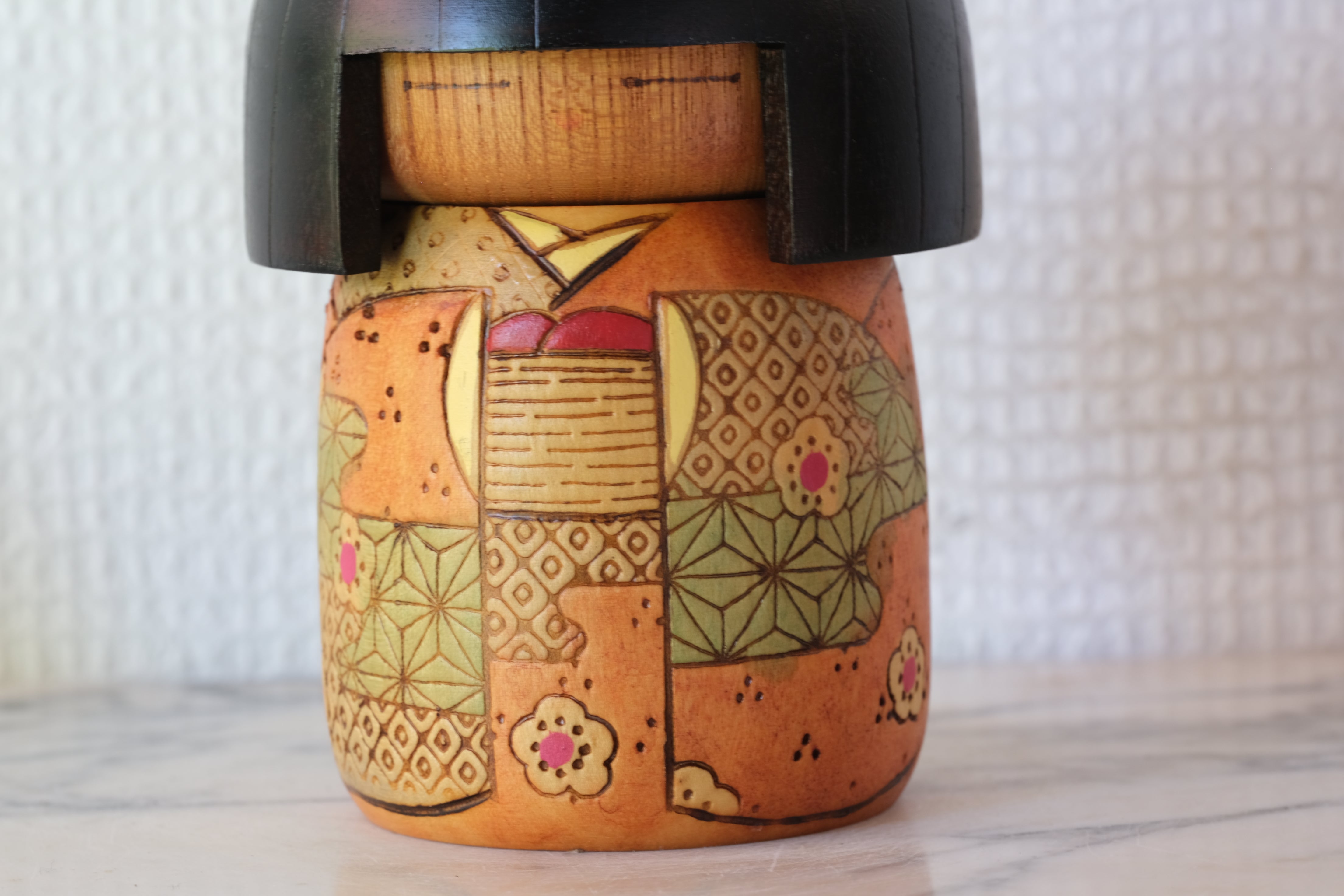 Vintage Gumma Kokeshi by Kazuo Takamizawa (1927-) | 13,5 cm