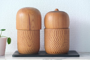 Exclusive Pair of Vintage Creative Kokeshi By The famous Shozan Shido (1932-1995) | 16 cm