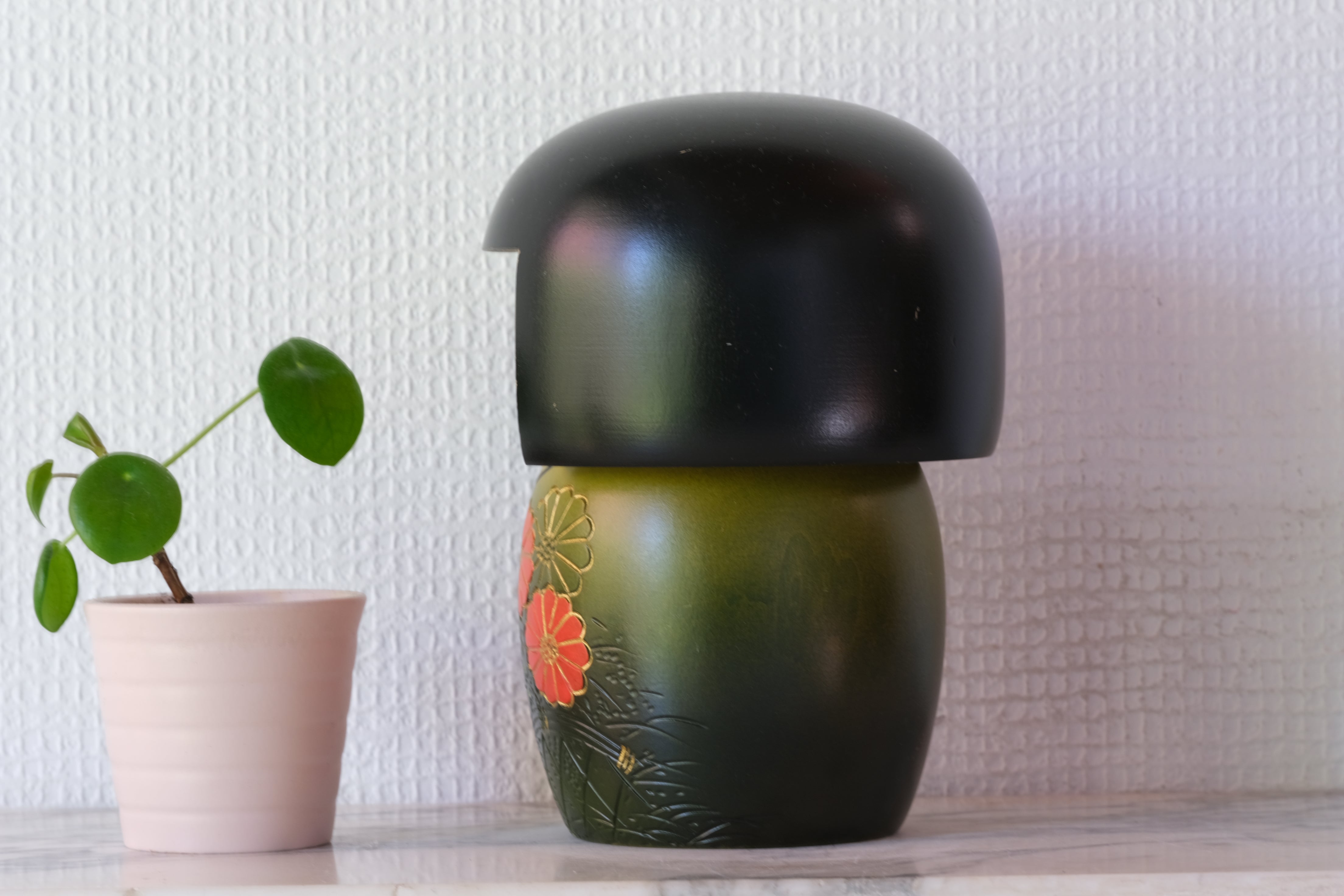 Rare Vintage Gumma Kokeshi by Kisaku | Dated: 1991 | 17 cm