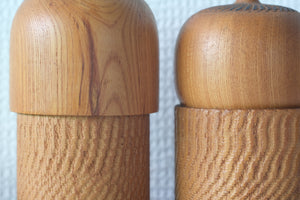 Exclusive Pair of Vintage Creative Kokeshi By The famous Shozan Shido (1932-1995) | 16 cm