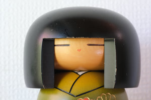 Rare Vintage Gumma Kokeshi by Kisaku | Dated: 1991 | 17 cm