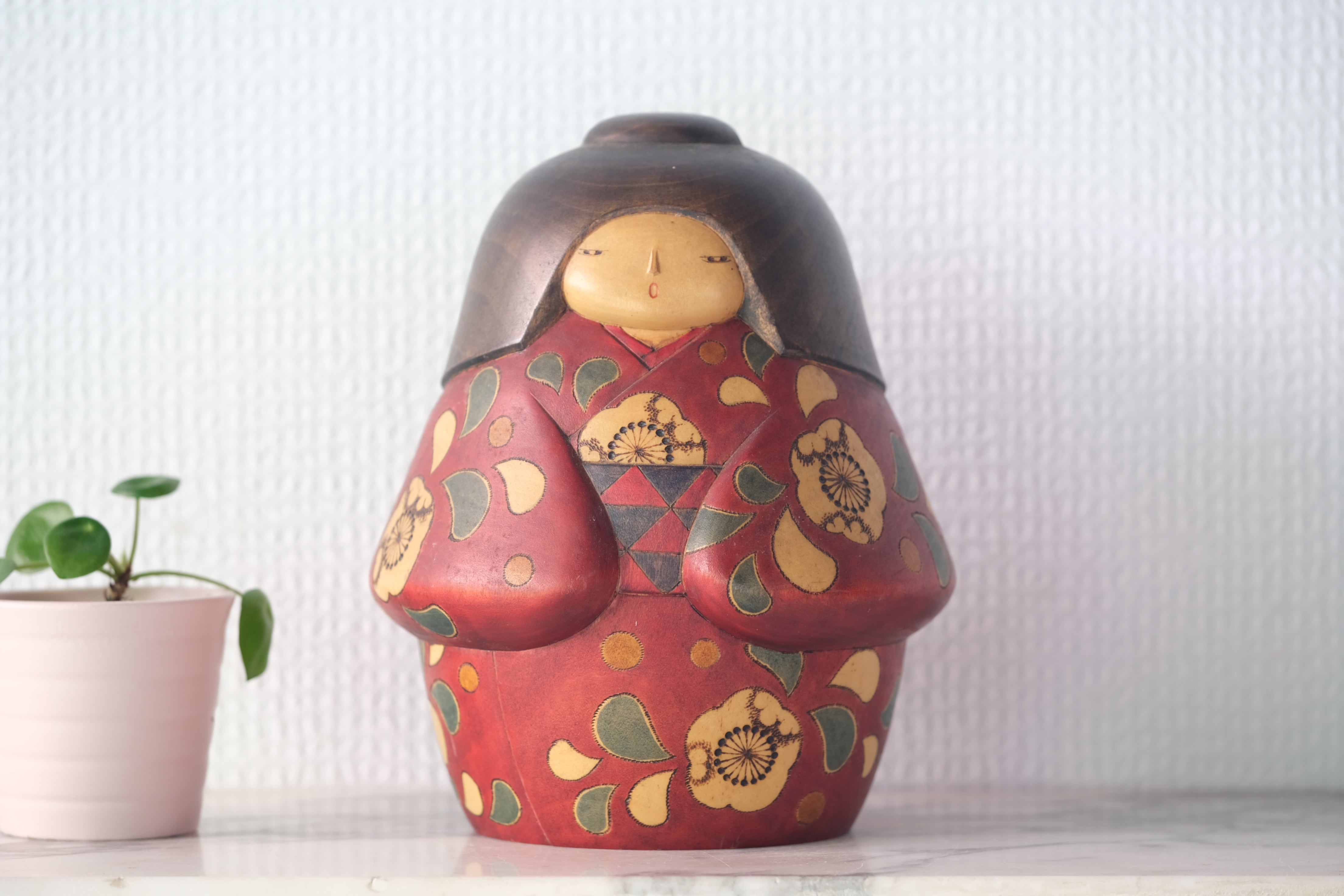 Exclusive Vintage Sosaku Kokeshi by Watanabe Yuji 渡辺雄二 (1951-) | 18 cm