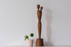 Rare Vintage Creative Kokeshi by Miyajima Muhitsu (1929-) | Mother and Child | 38 cm