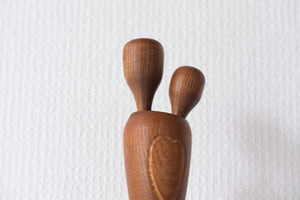 Rare Vintage Creative Kokeshi by Miyajima Muhitsu (1929-) | Mother and Child | 38 cm