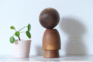 Rare Vintage Sosaku Kokeshi by Hideo Ishihara (1925-1999) | 16,5 cm
